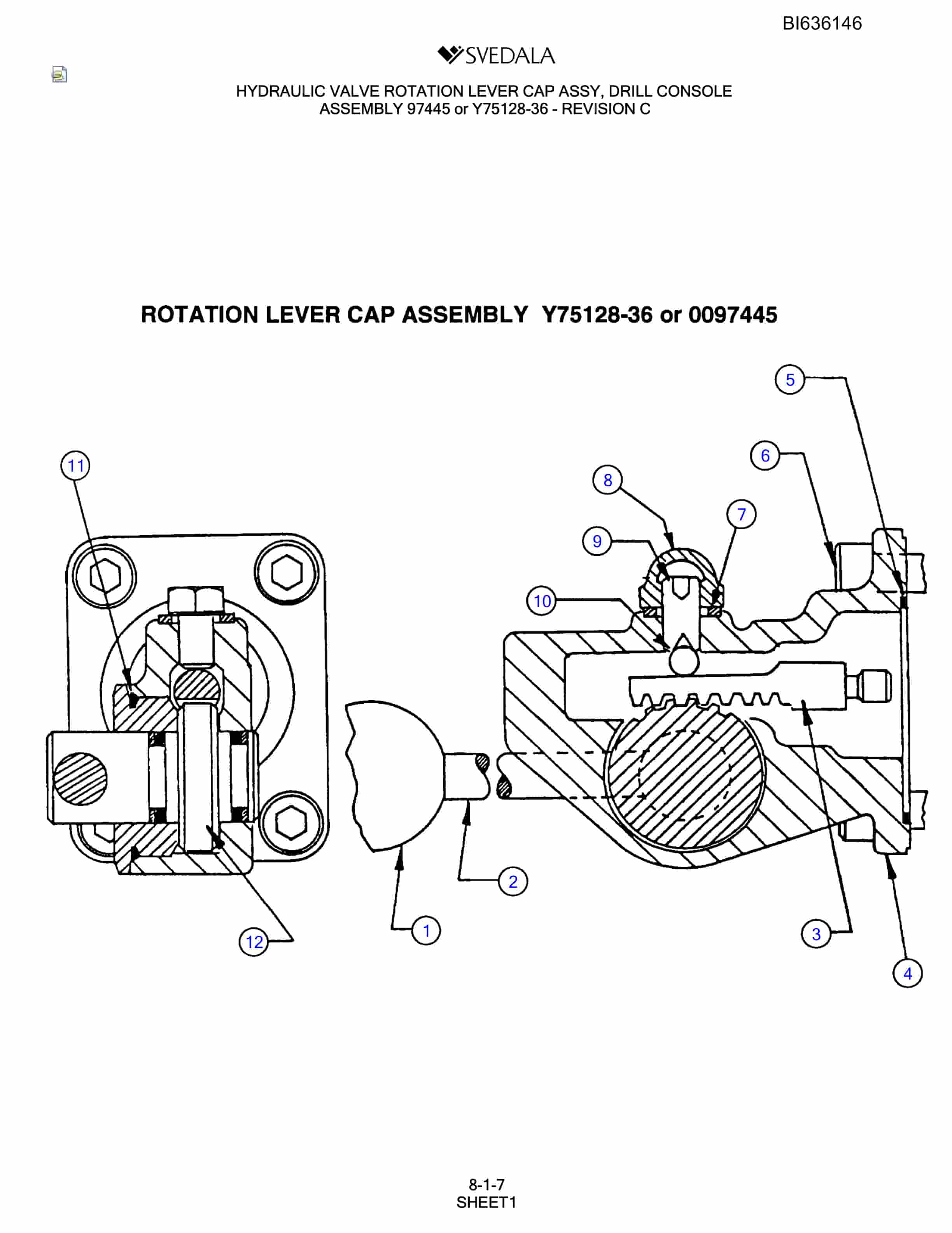 Bucyrus 300 Hydra-Trac Parts Catalog BI636146-4
