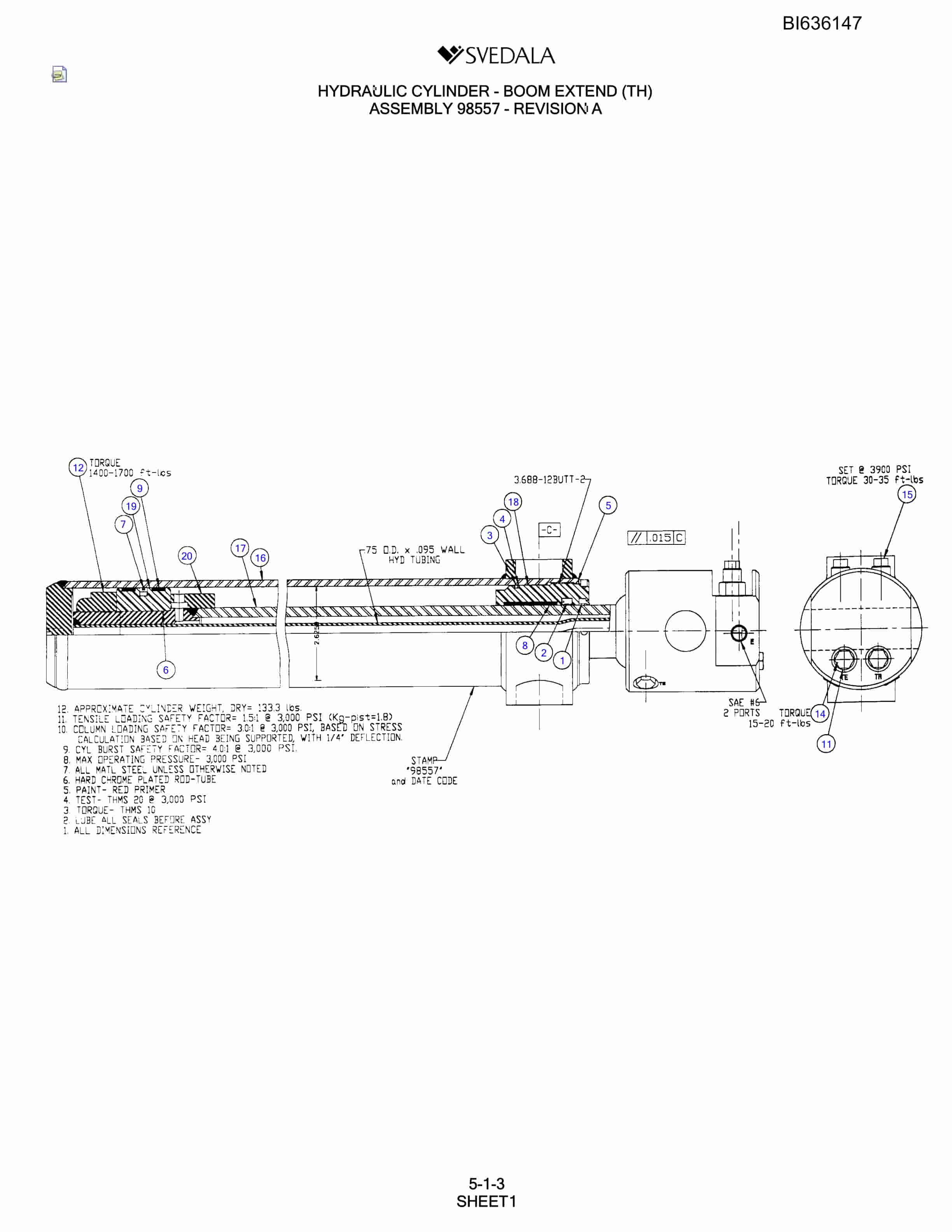 Bucyrus 300 Hydra-Trac Parts Catalog BI636147-2