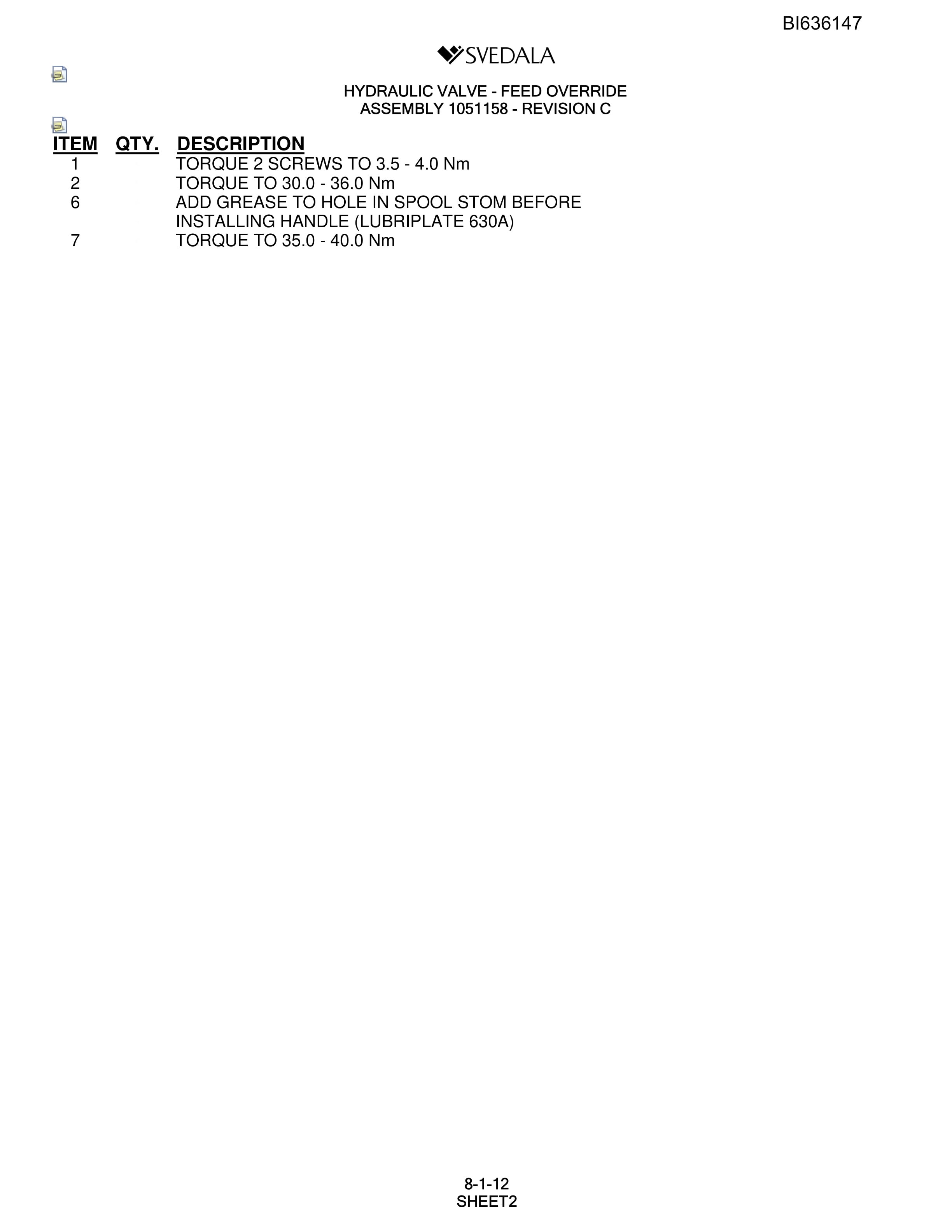 Bucyrus 300 Hydra-Trac Parts Catalog BI636147-4