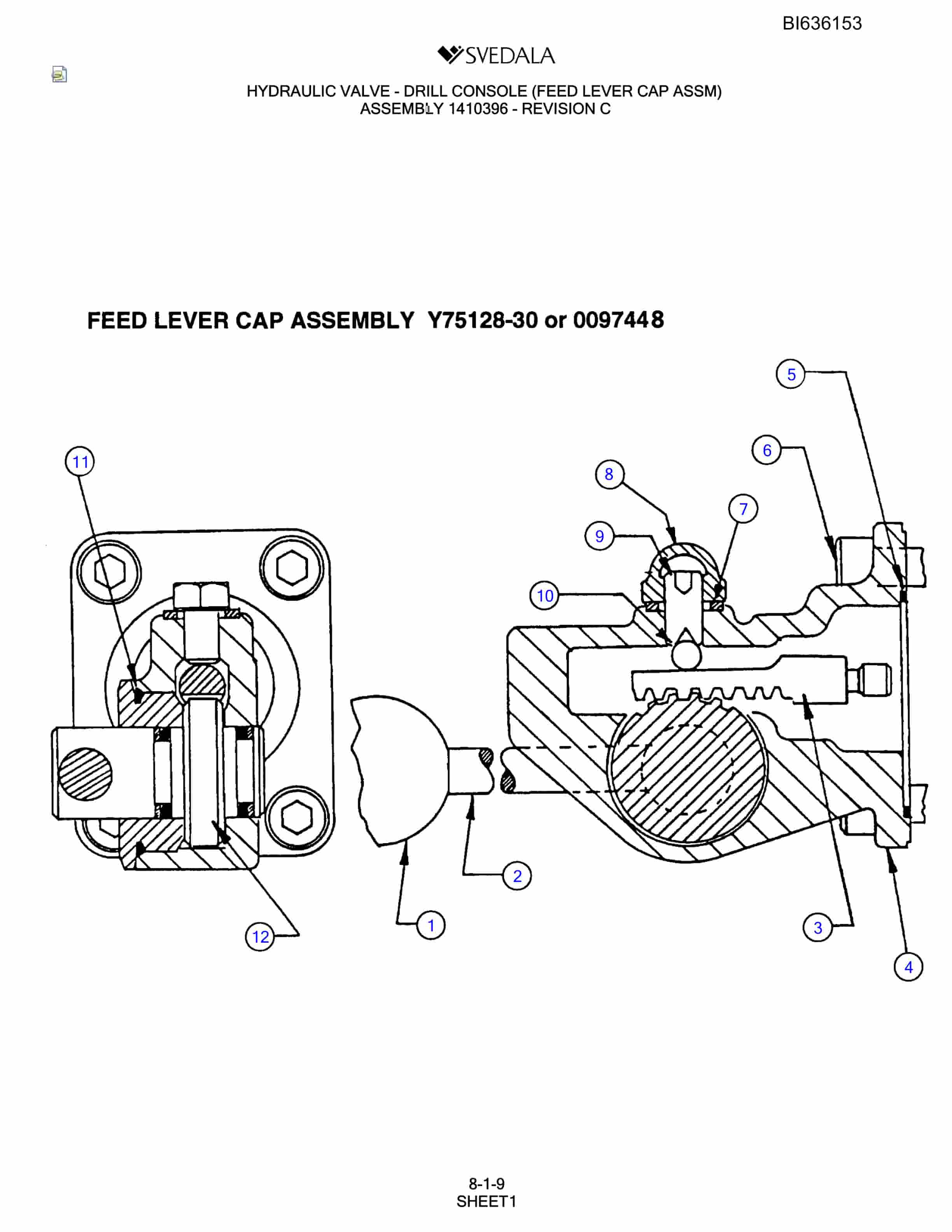 Bucyrus 300 Hydra-Trac Parts Catalog BI636153-4