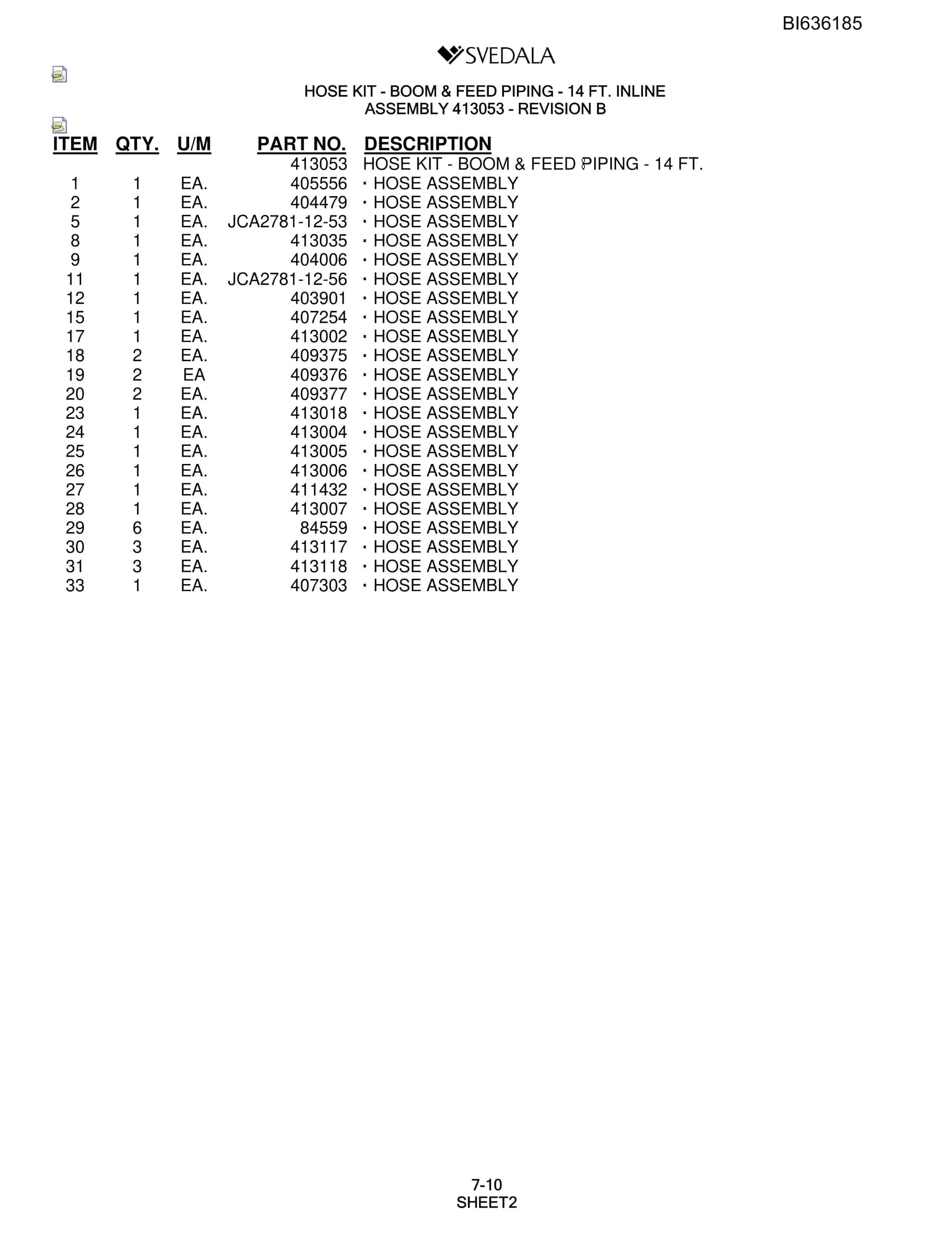 Bucyrus 300 Hydra-Trac Parts Catalog BI636185-3