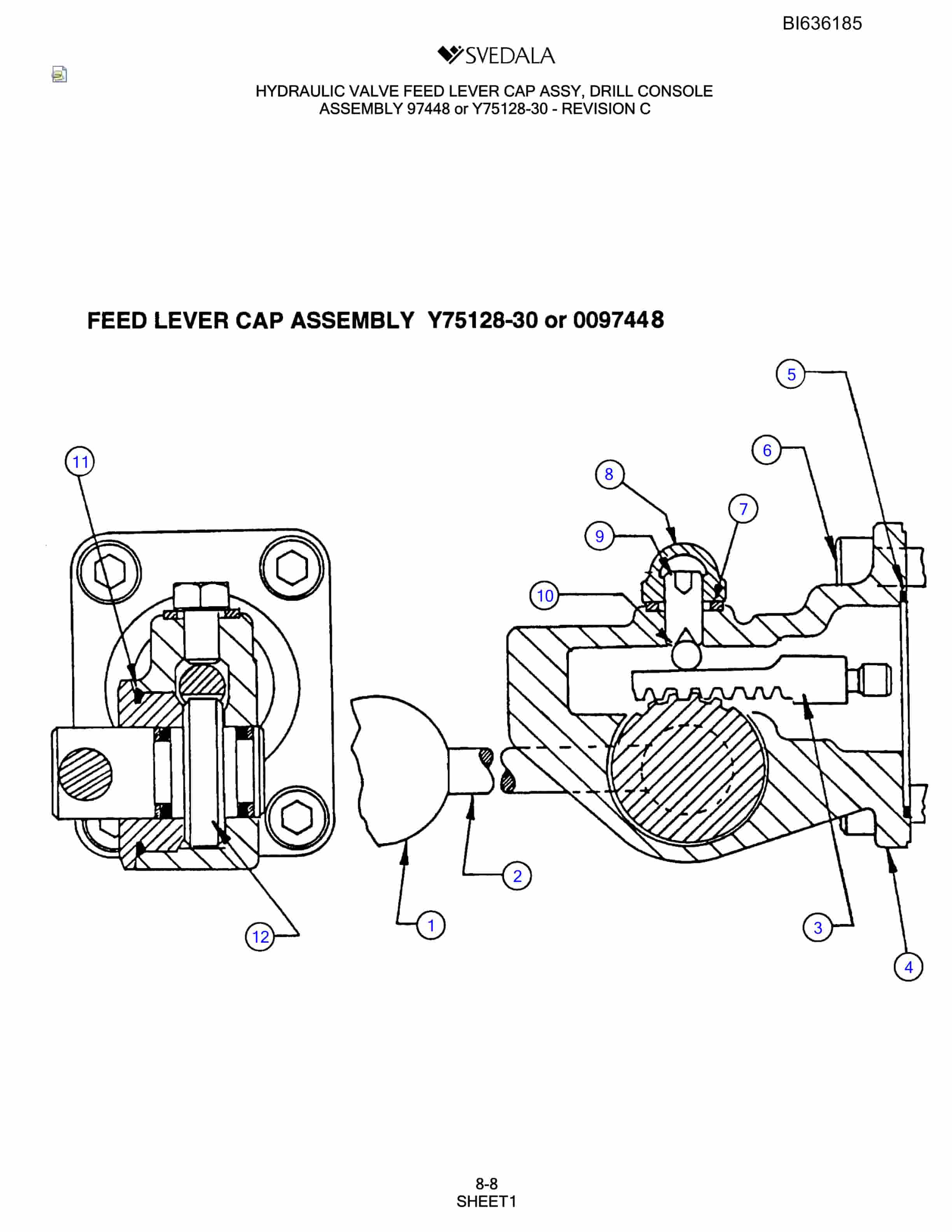 Bucyrus 300 Hydra-Trac Parts Catalog BI636185-4
