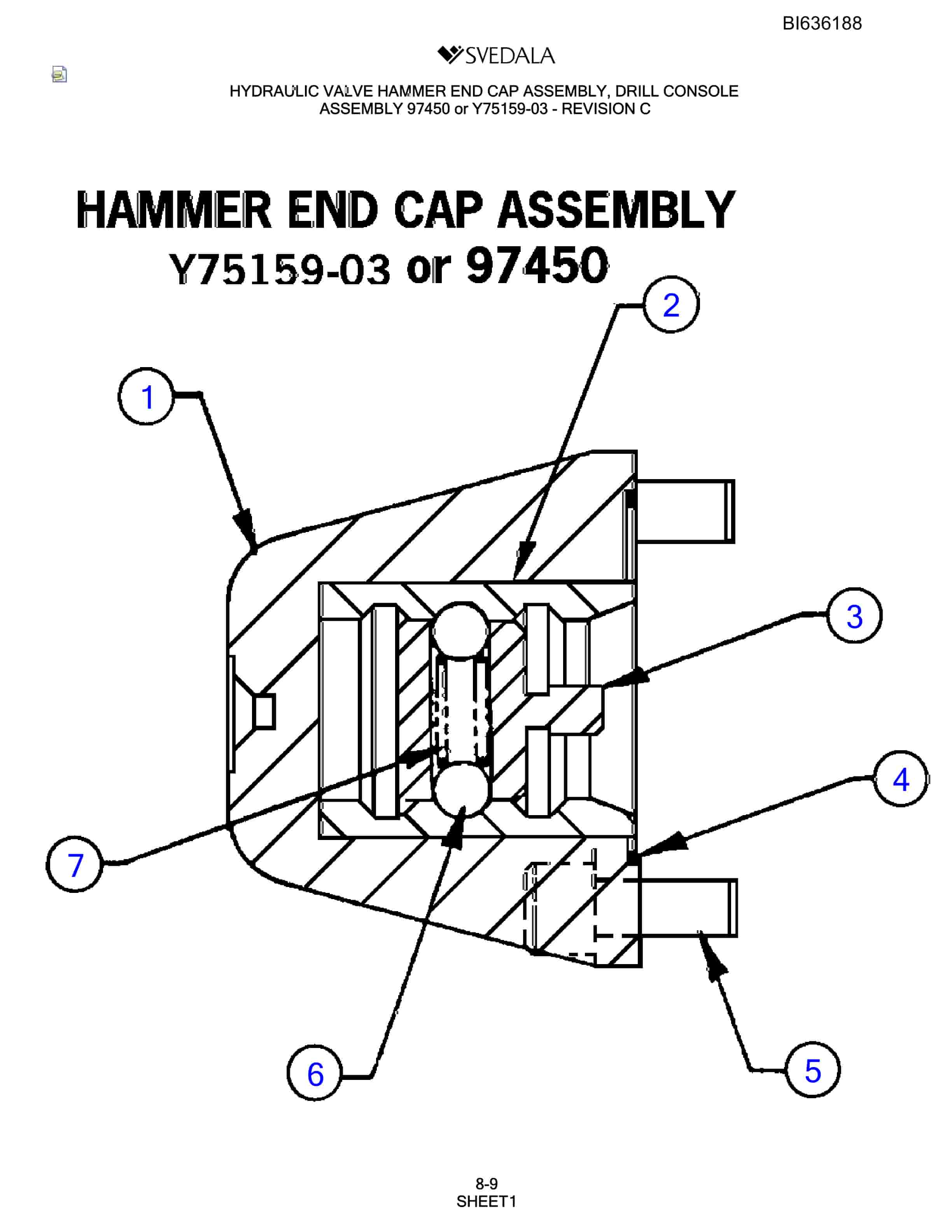 Bucyrus 300 Hydra-Trac Parts Catalog BI636188-4