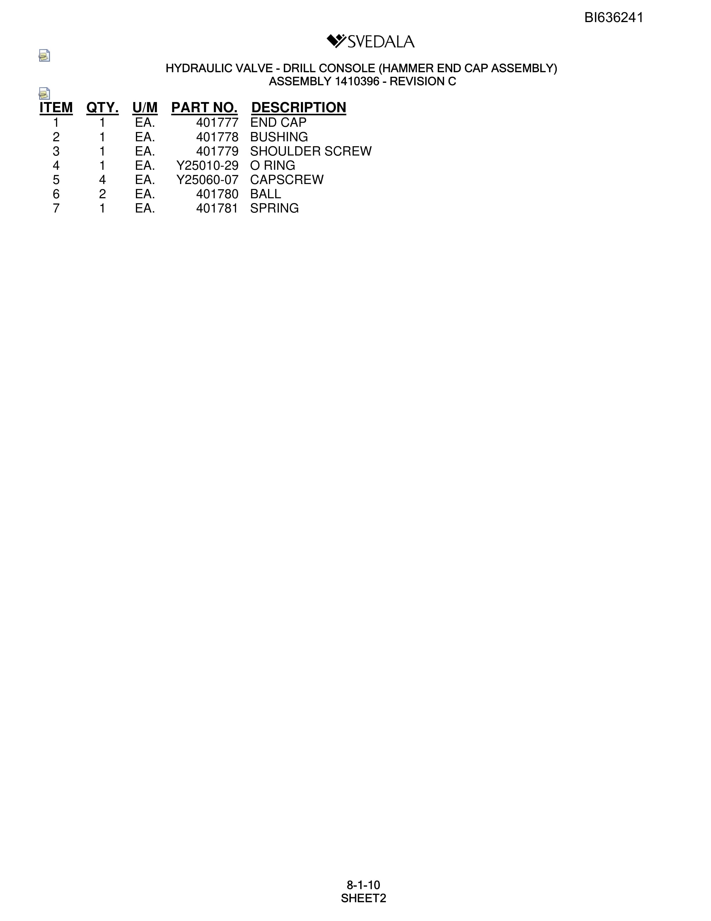 Bucyrus 300 Hydra-Trac Parts Catalog BI636241-4