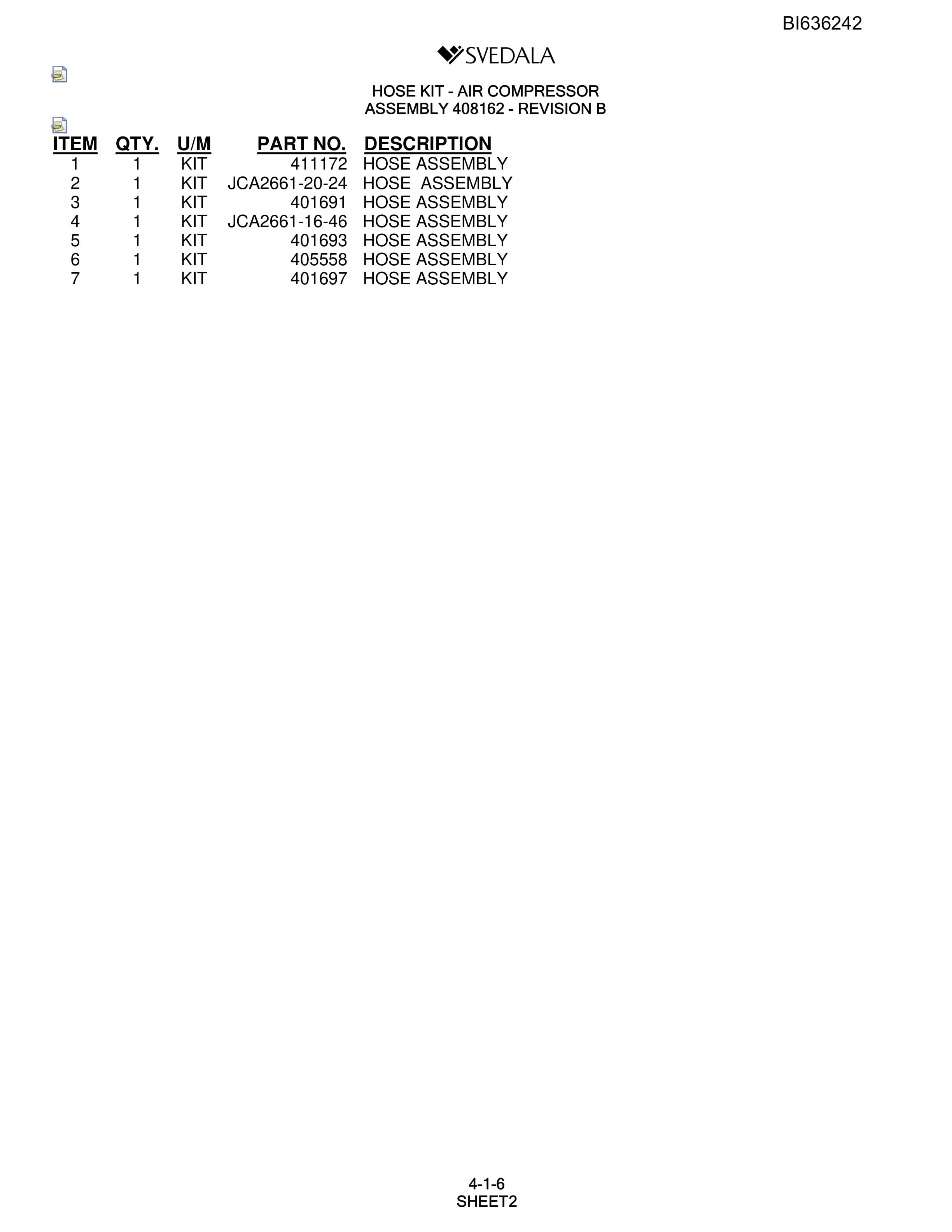 Bucyrus 300 Hydra-Trac Parts Catalog BI636242-2