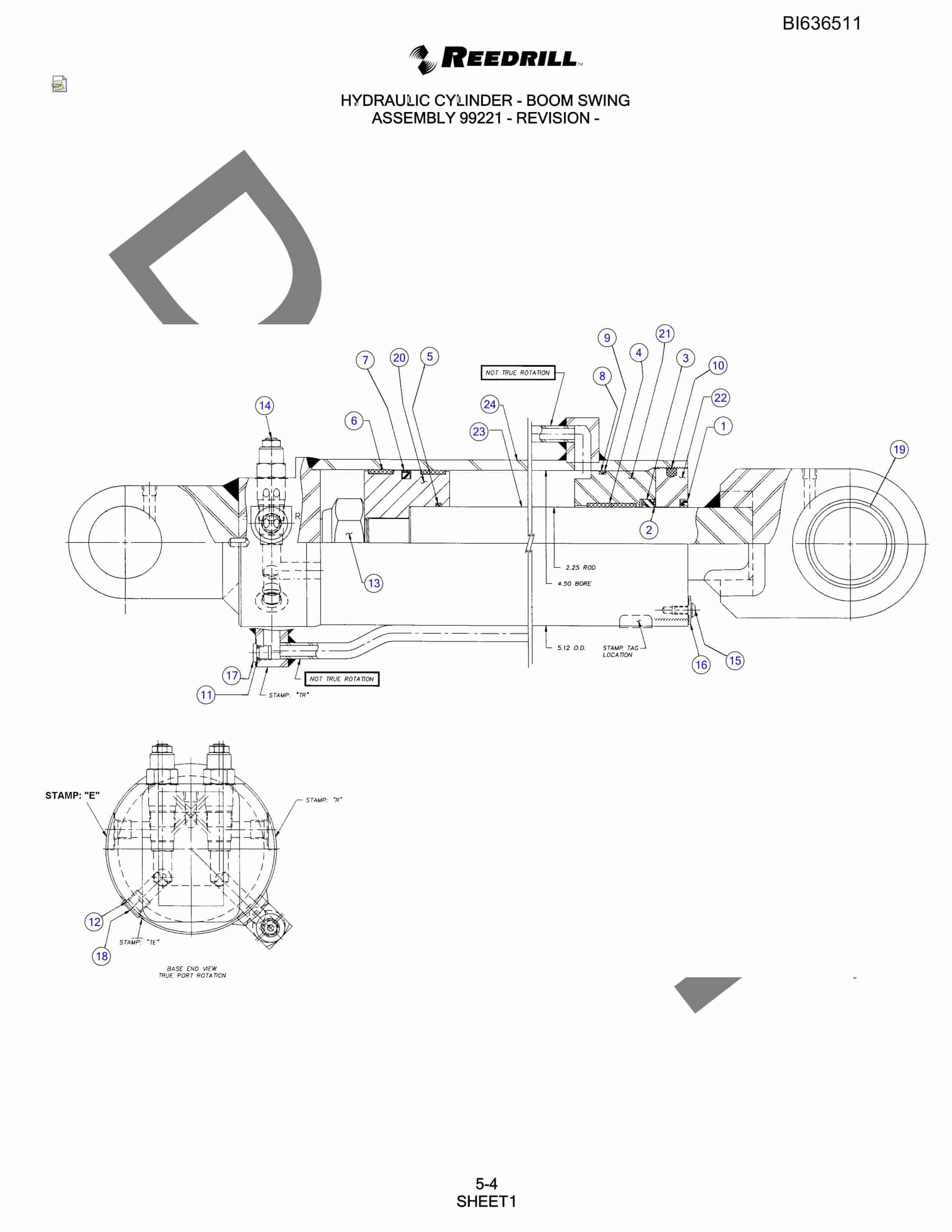 Bucyrus 300 Hydra-Trac Parts Catalog BI636511-2