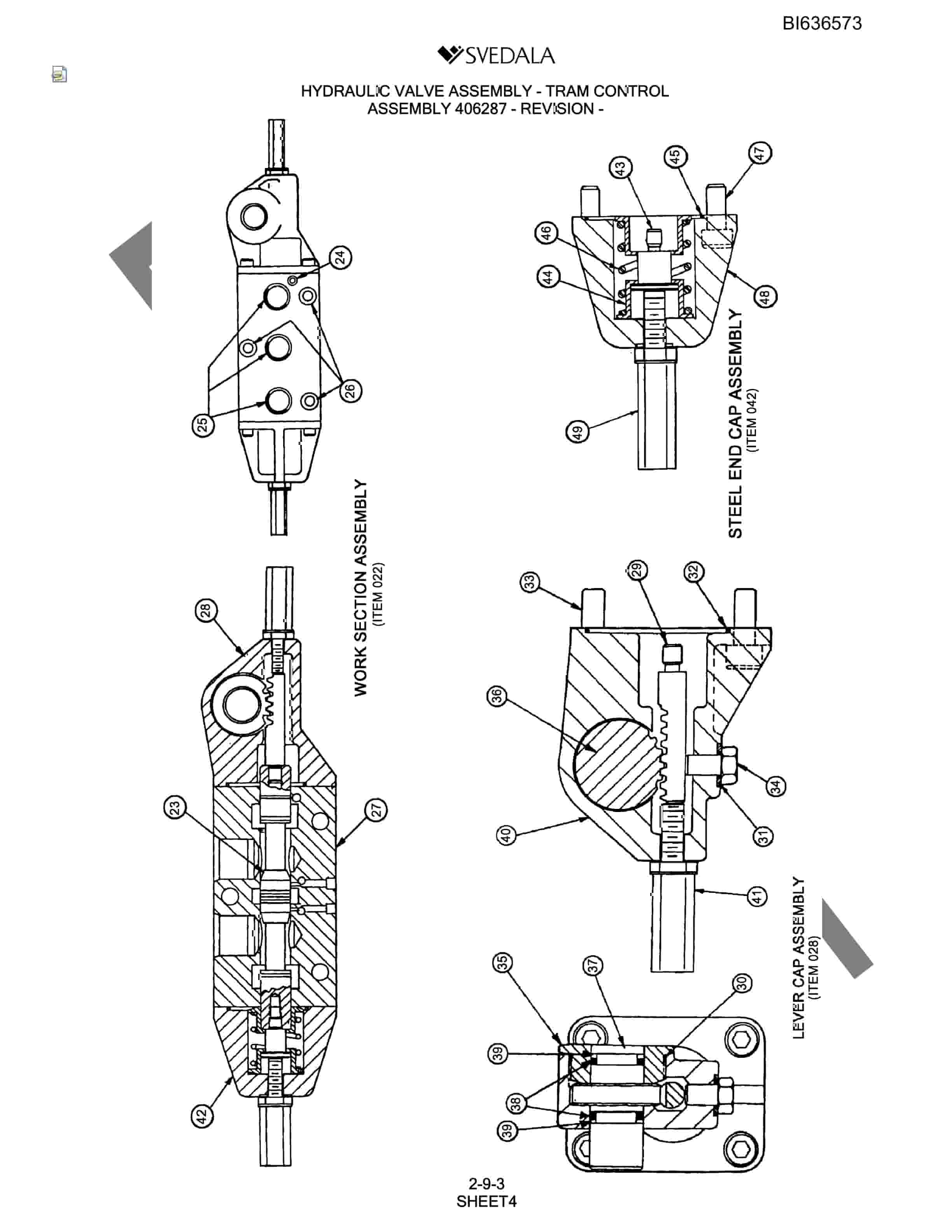 Bucyrus 300 Hydra-Trac Parts Catalog BI636573-5