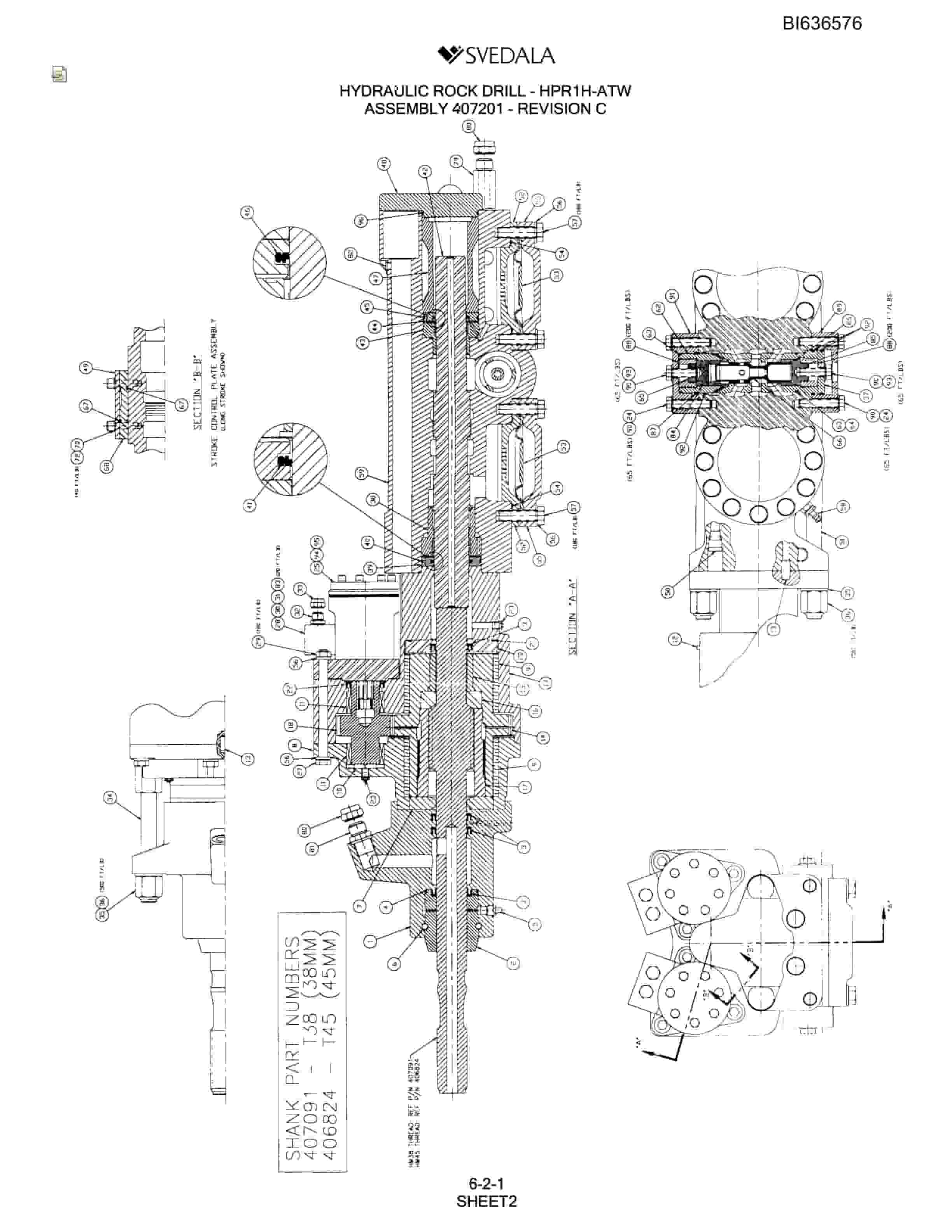 Bucyrus 300 Hydra-Trac Parts Catalog BI636576-2
