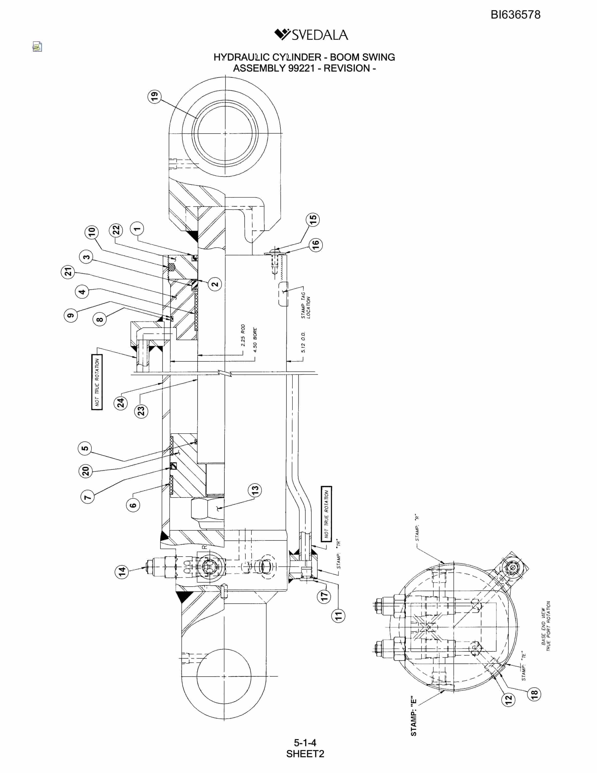 Bucyrus 300 Hydra-Trac Parts Catalog BI636578-2