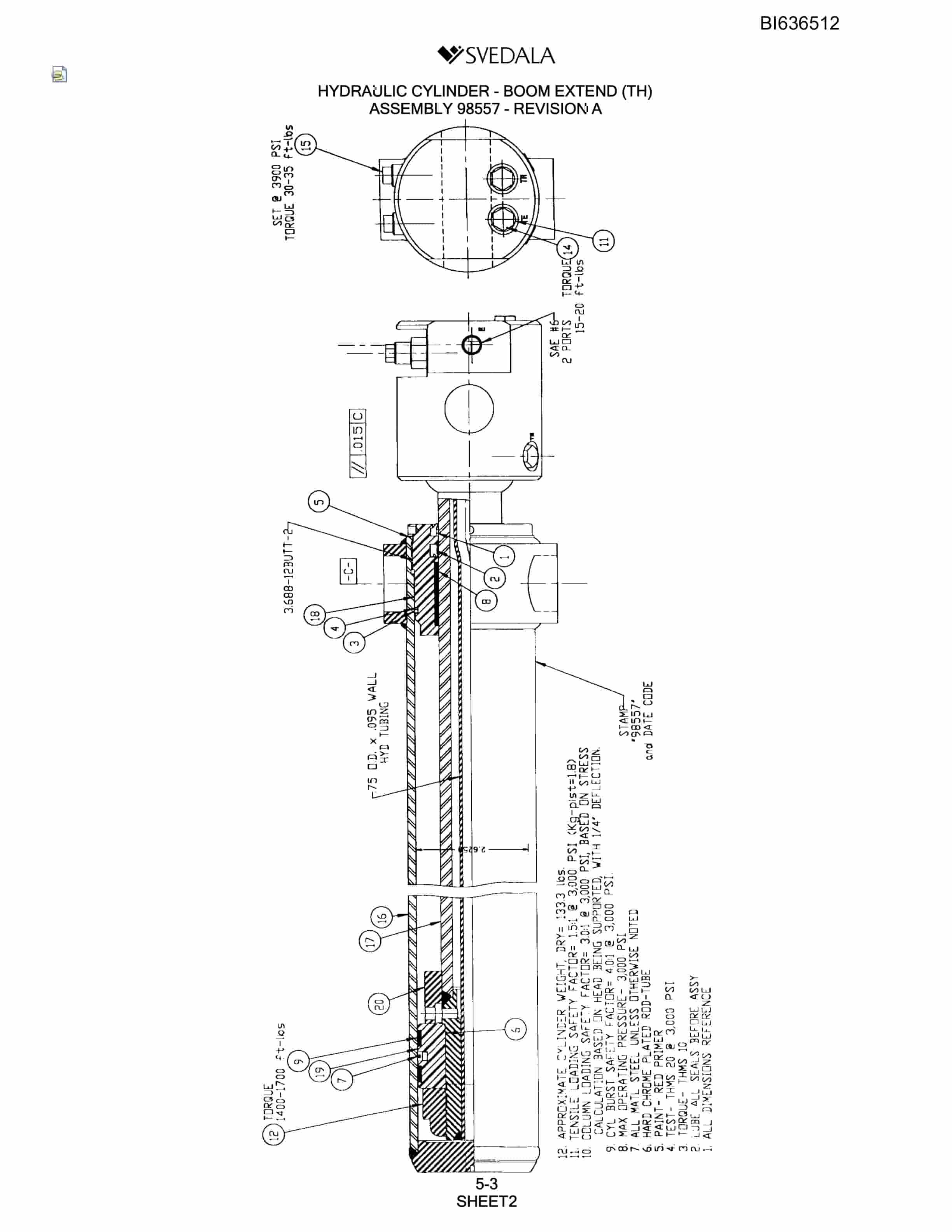 Bucyrus 300 Hydra-Trac Parts Manual BI636512-2