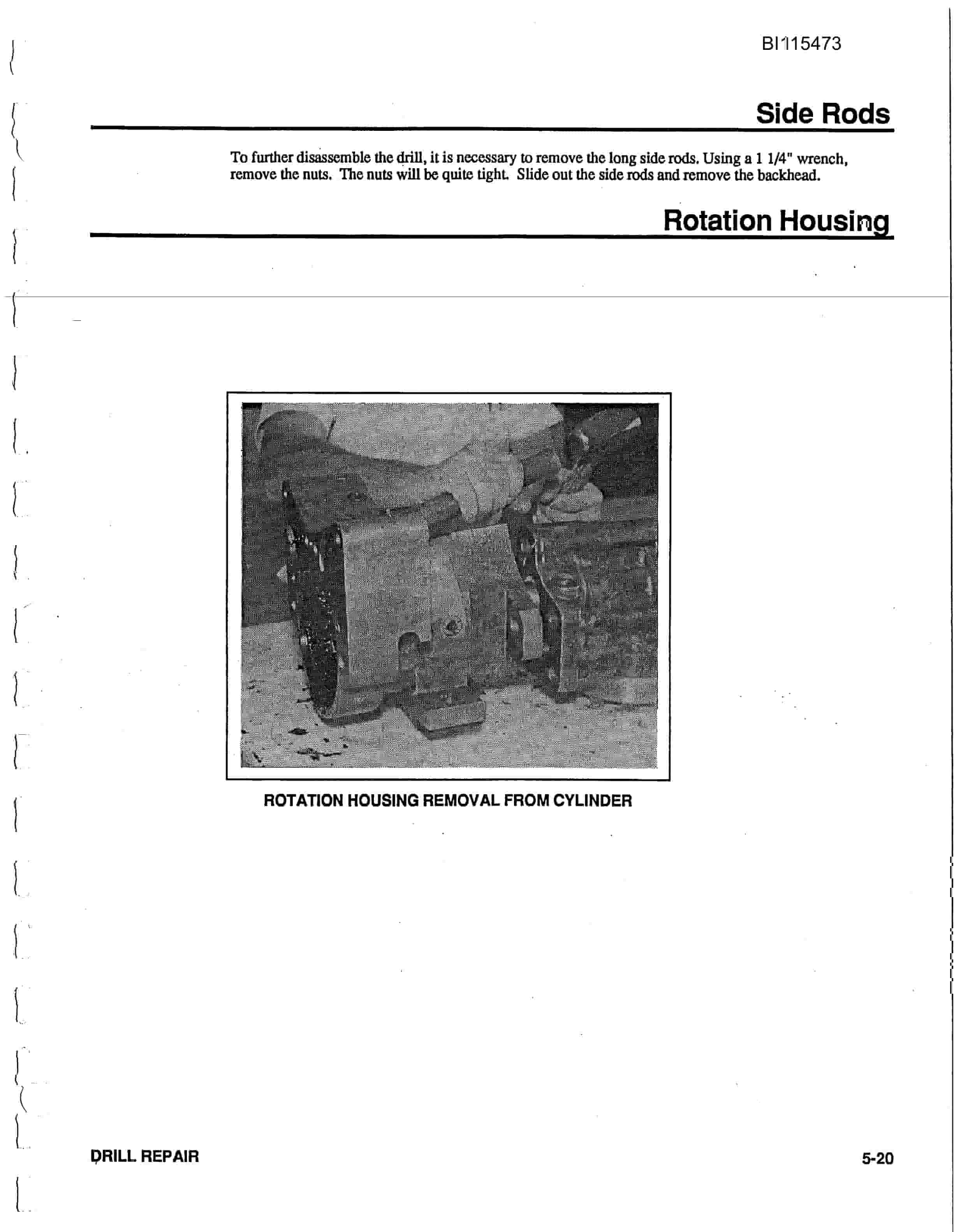 Bucyrus 3000 Hydra-Trac Self Contained Hydraulic Track Drill Technical Manual BI115473-3