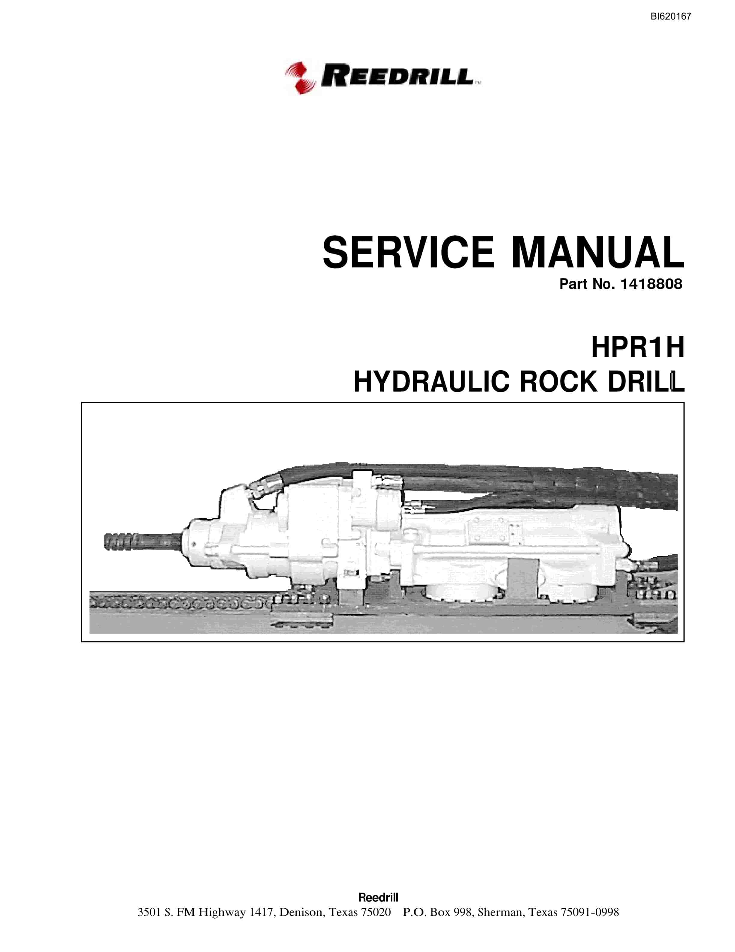 Bucyrus 300C, 400C, 402 Hydra-Trac Self Contained Hydraulic Track Drill Technical Manual BI620167-3