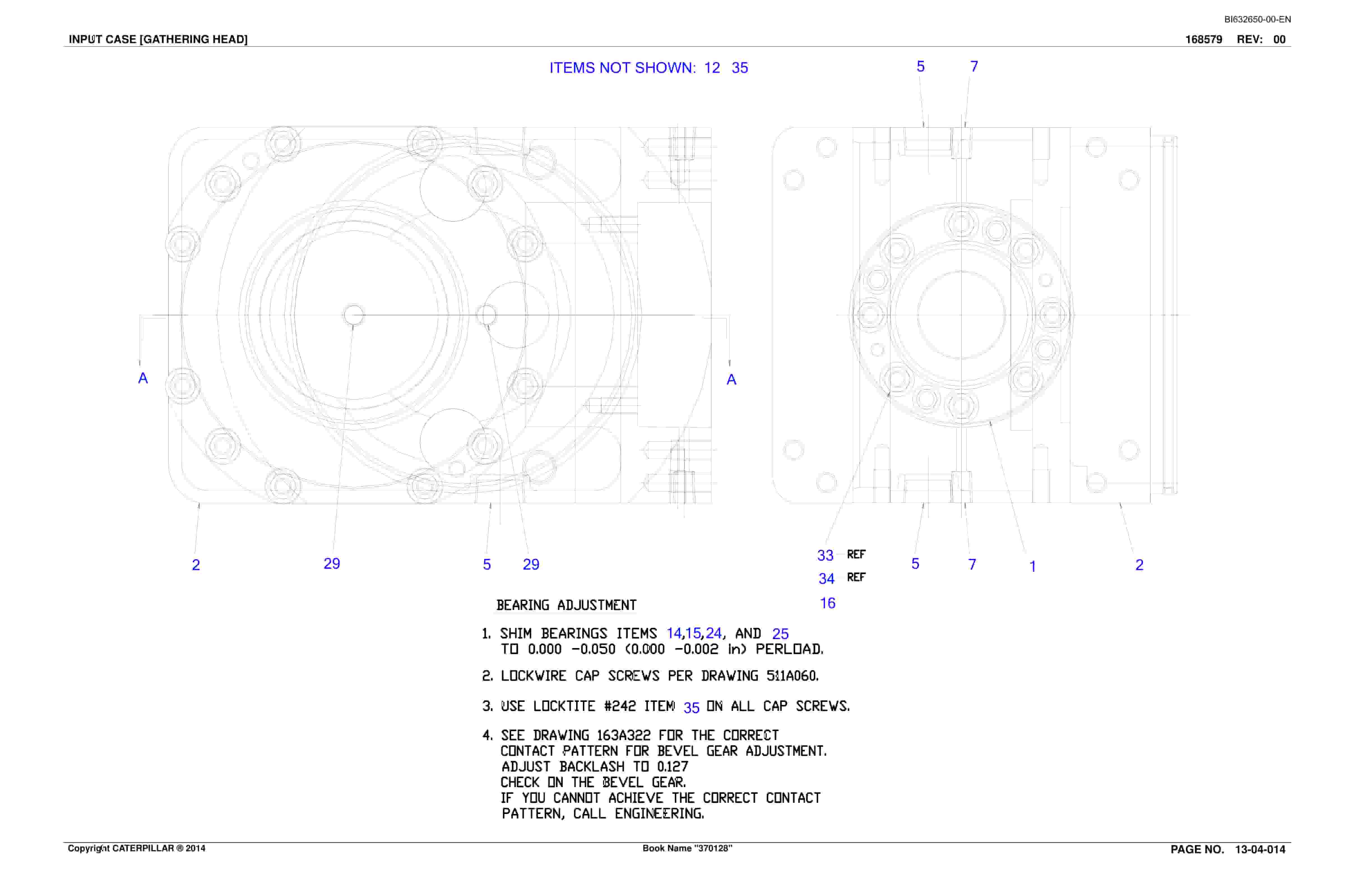 Bucyrus 30M-3 Continuous Miner Parts And Service Manual BI632650-3