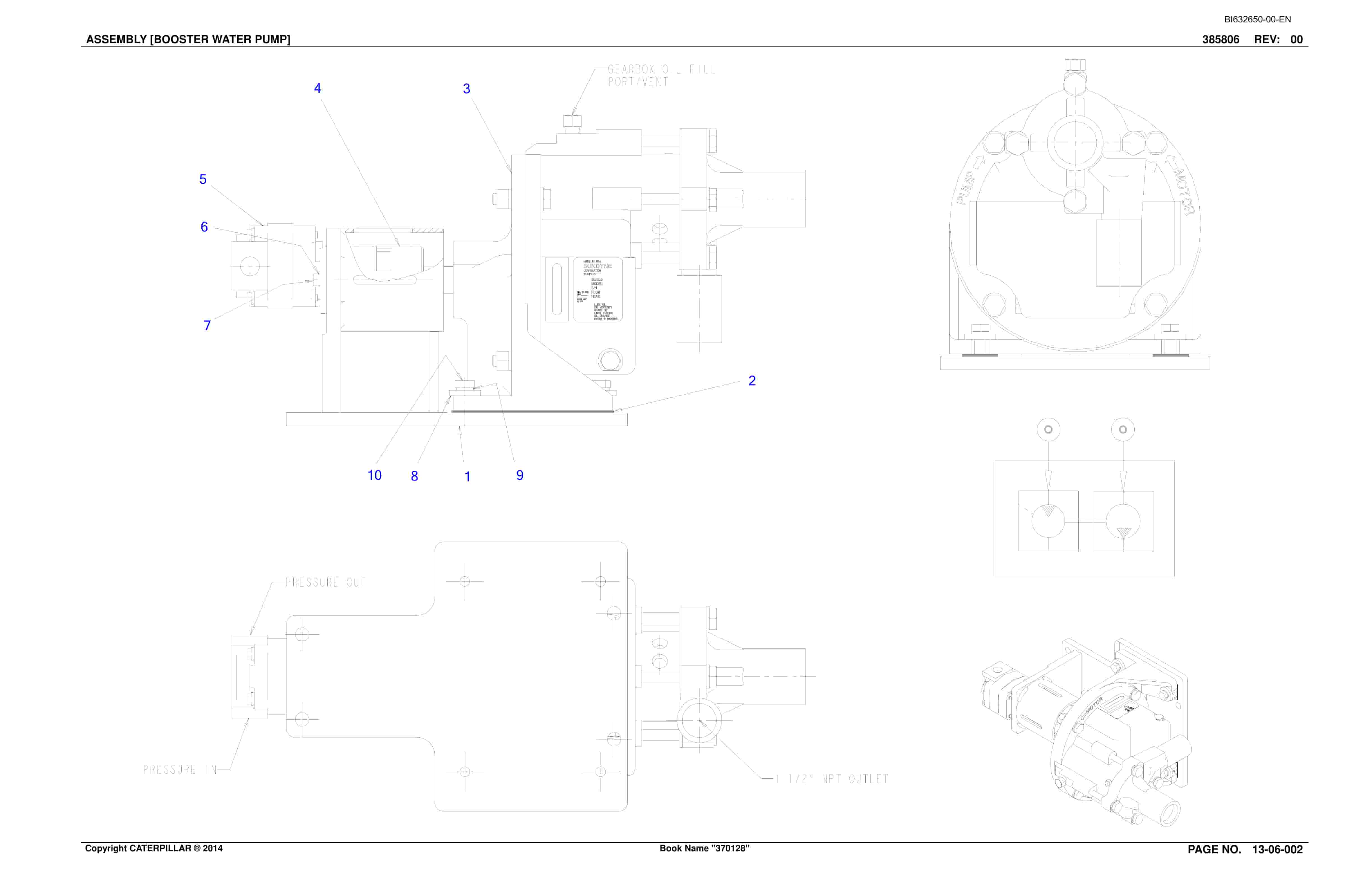 Bucyrus 30M-3 Continuous Miner Parts And Service Manual BI632650-4