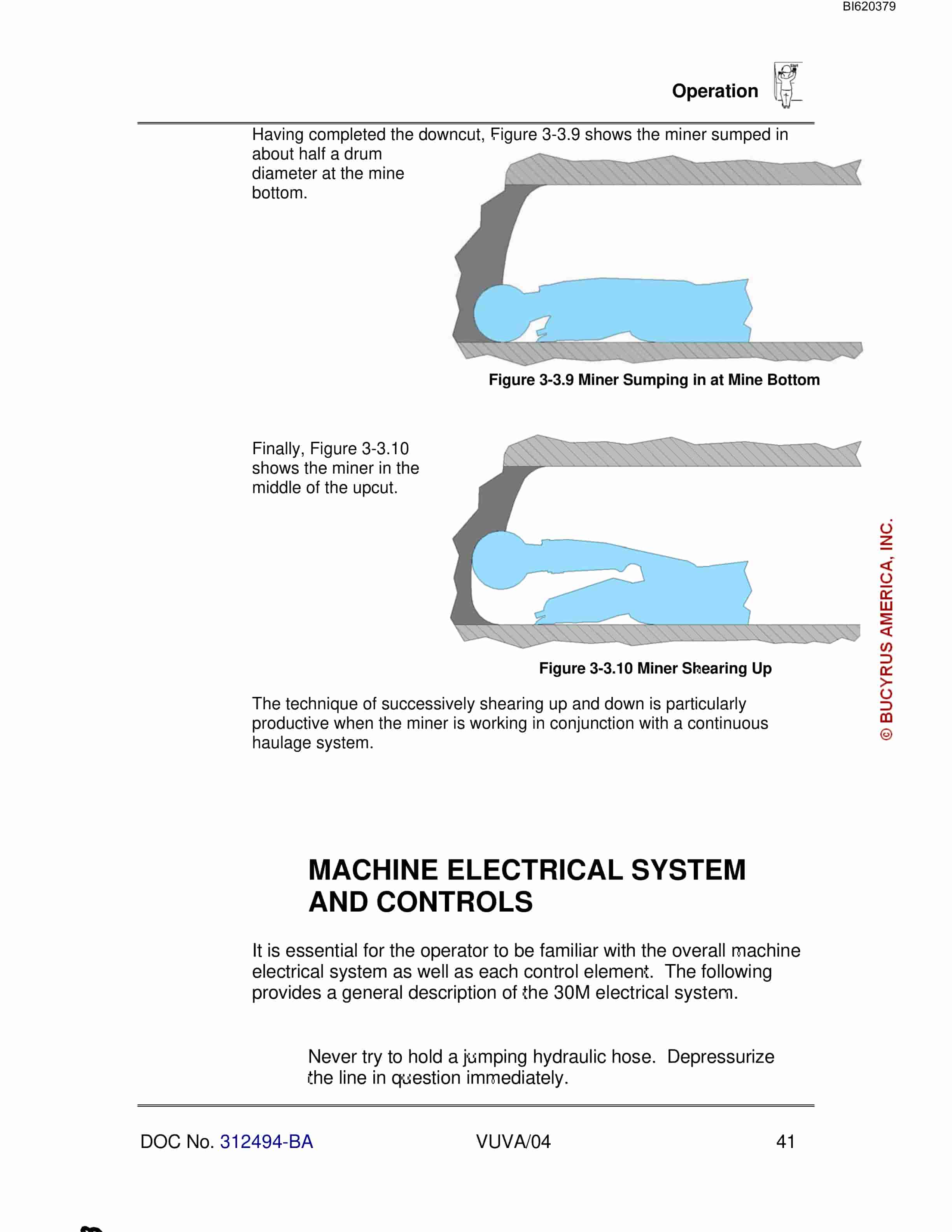 Bucyrus 30M Continuous Miner Operating Manual BI620379-2