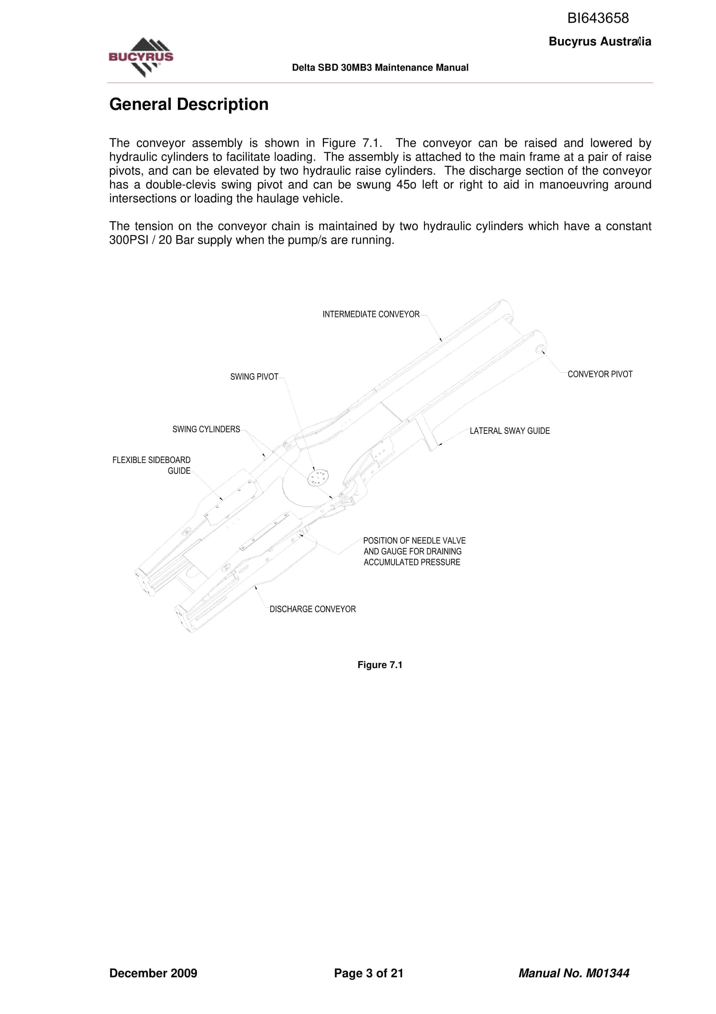 Bucyrus 30MB3 Continuous Miner Technical Manual BI643658-2