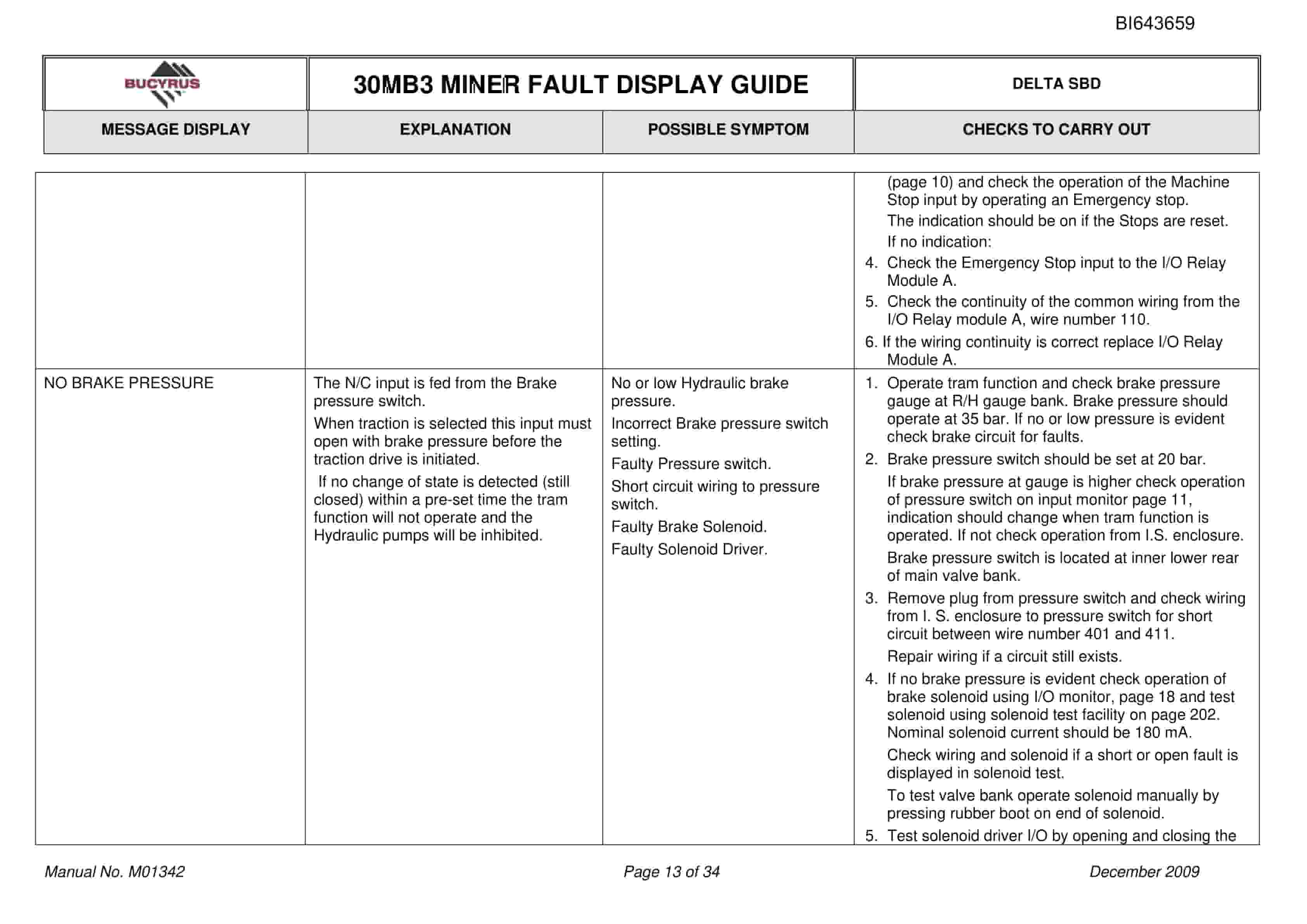Bucyrus 30MB3 Electrical Technical Manual BI643659-5