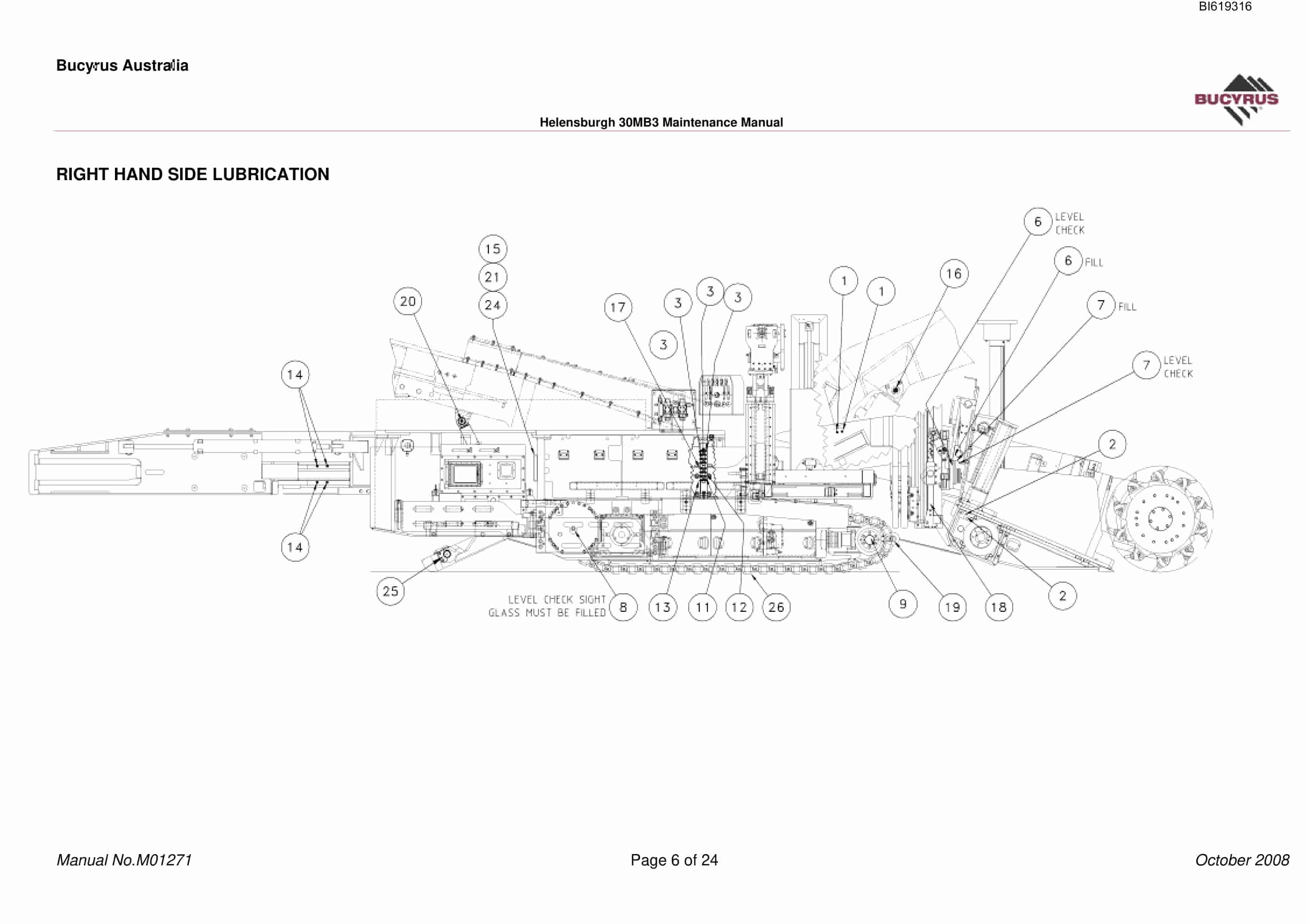 Bucyrus 30MB3 Mechanical Technical Manual BI619316-5