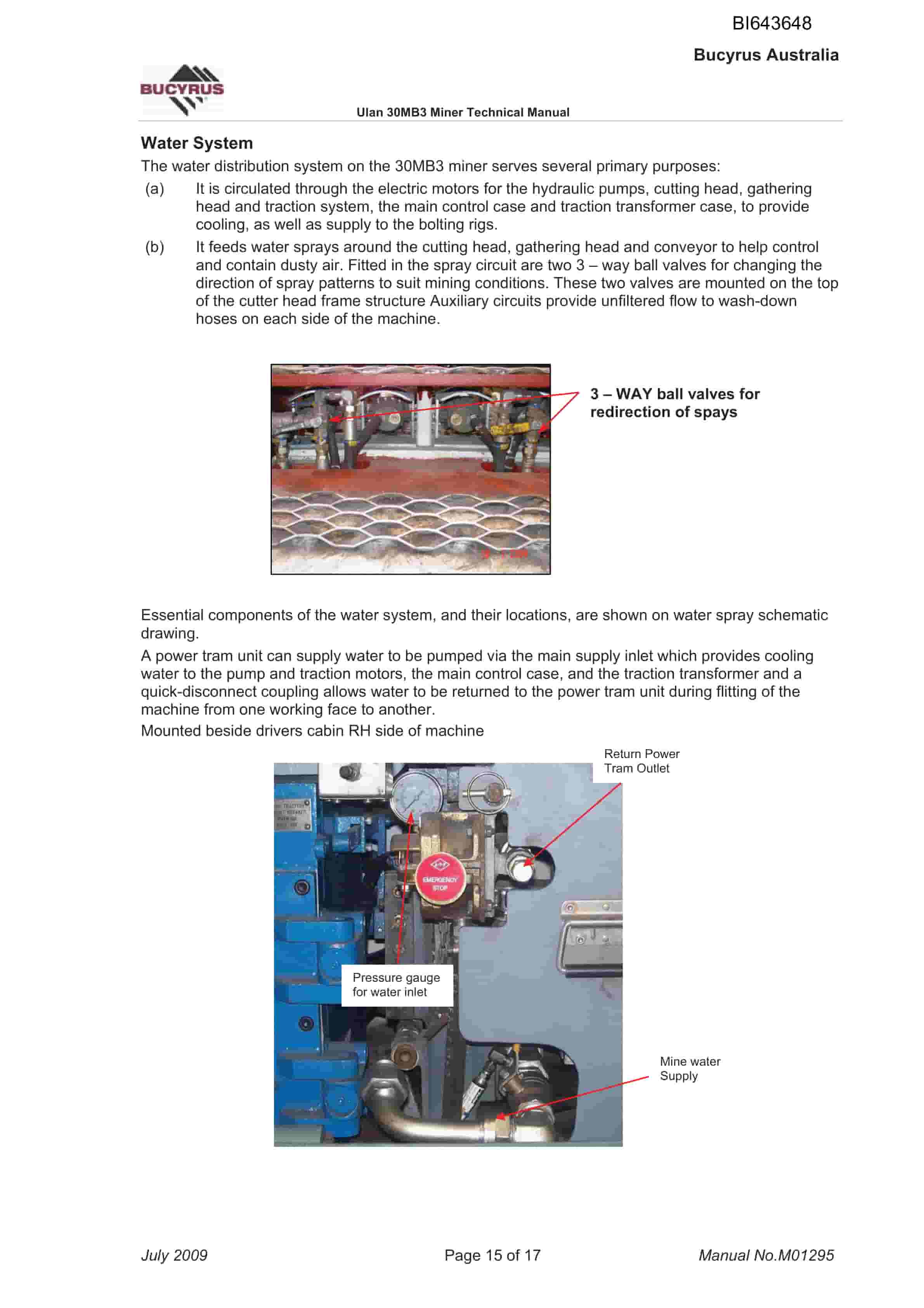Bucyrus 30MB3 Miner Technical Manual BI643648-4