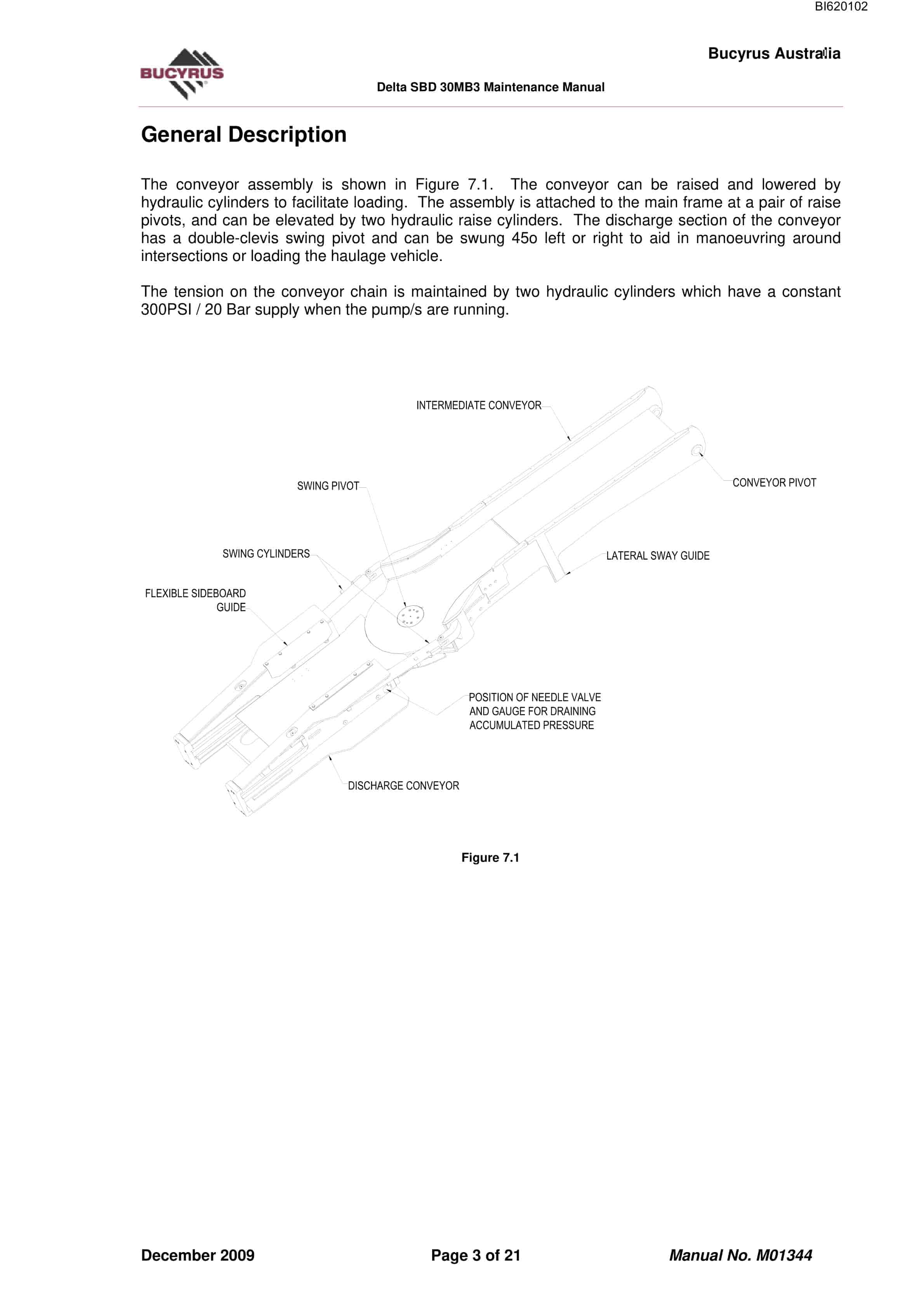Bucyrus 30MB3 Technical Manual BI620102-2