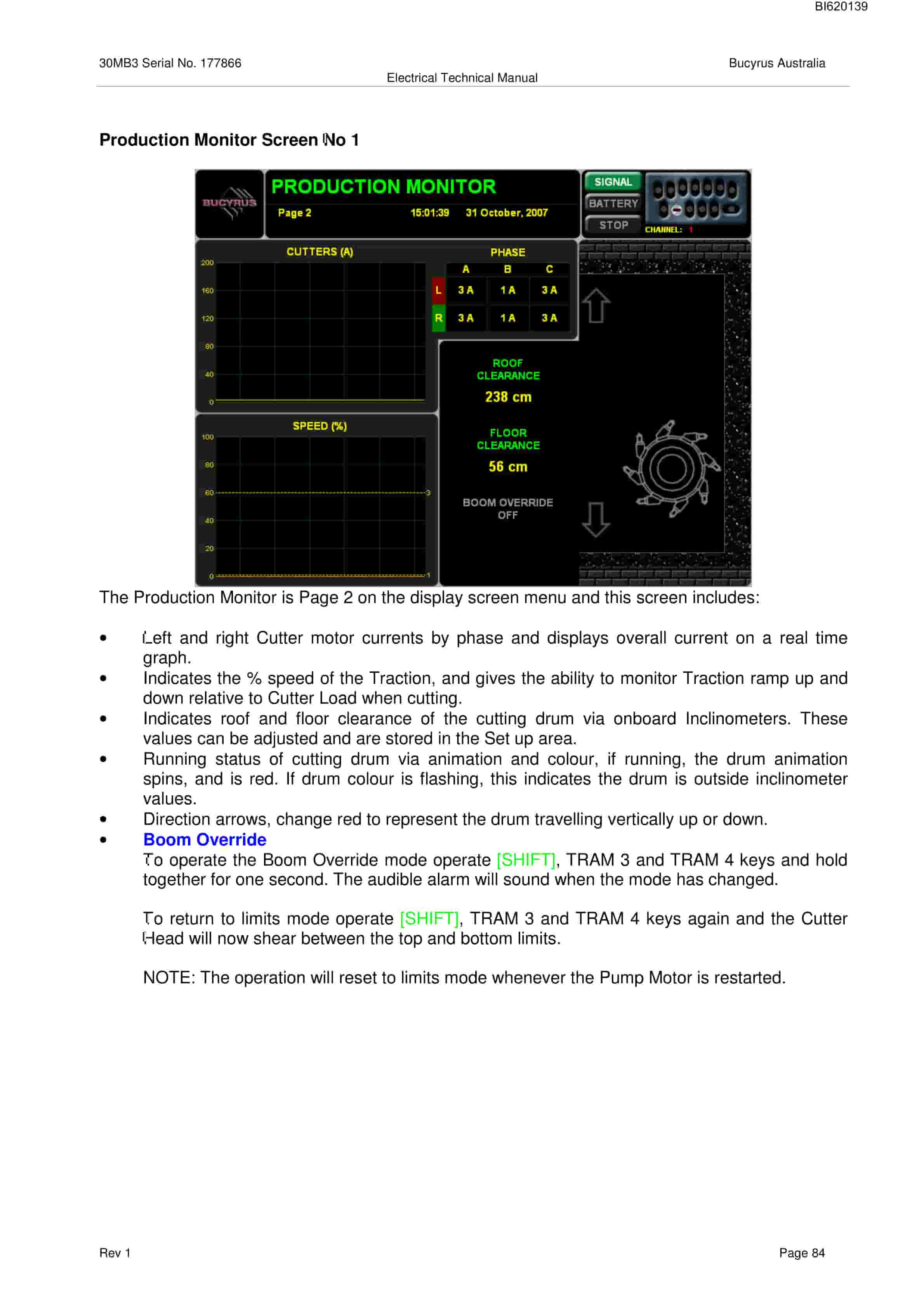 Bucyrus 30MB3 Technical Manual BI620139-2