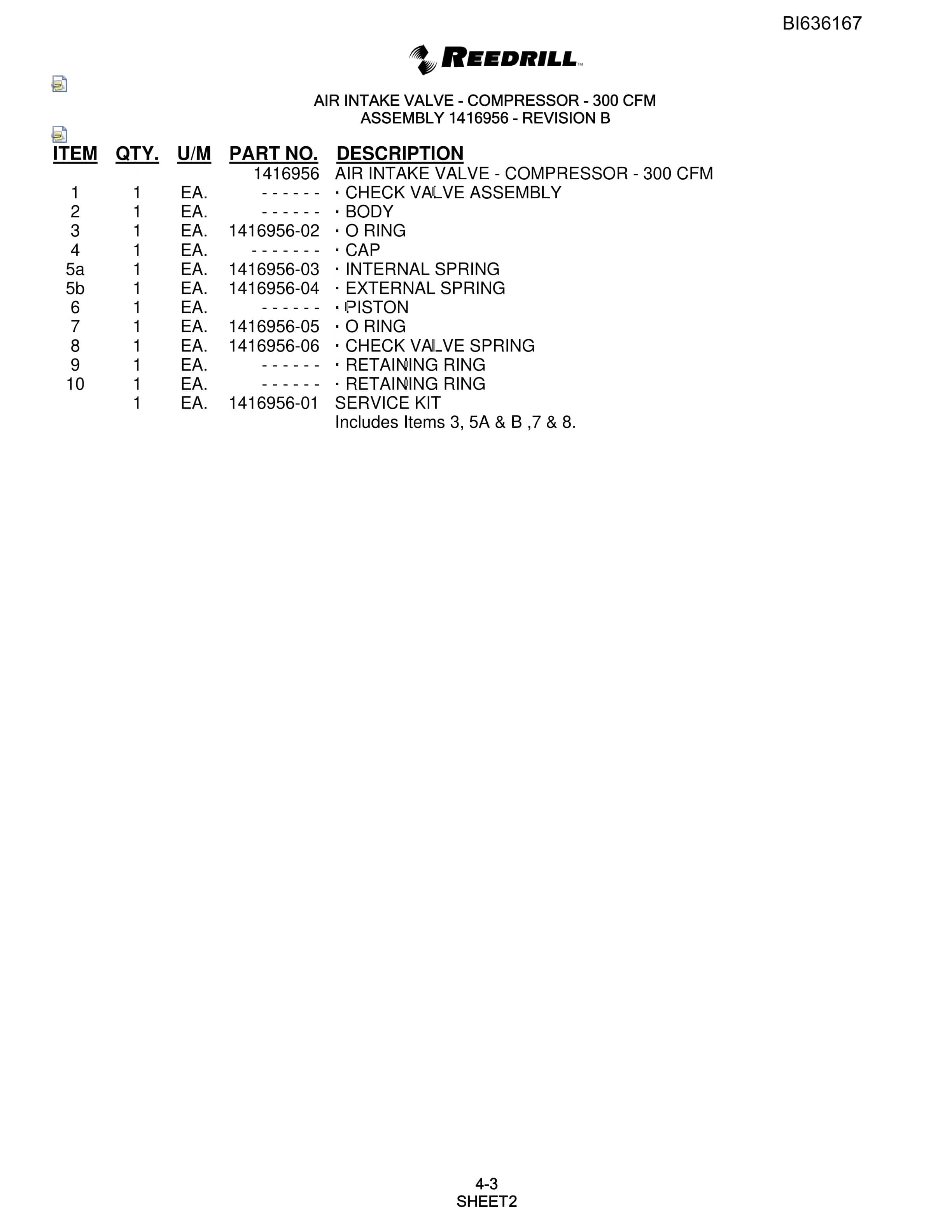 Bucyrus 345 Hydra-Trac Parts Catalog BI636167-2