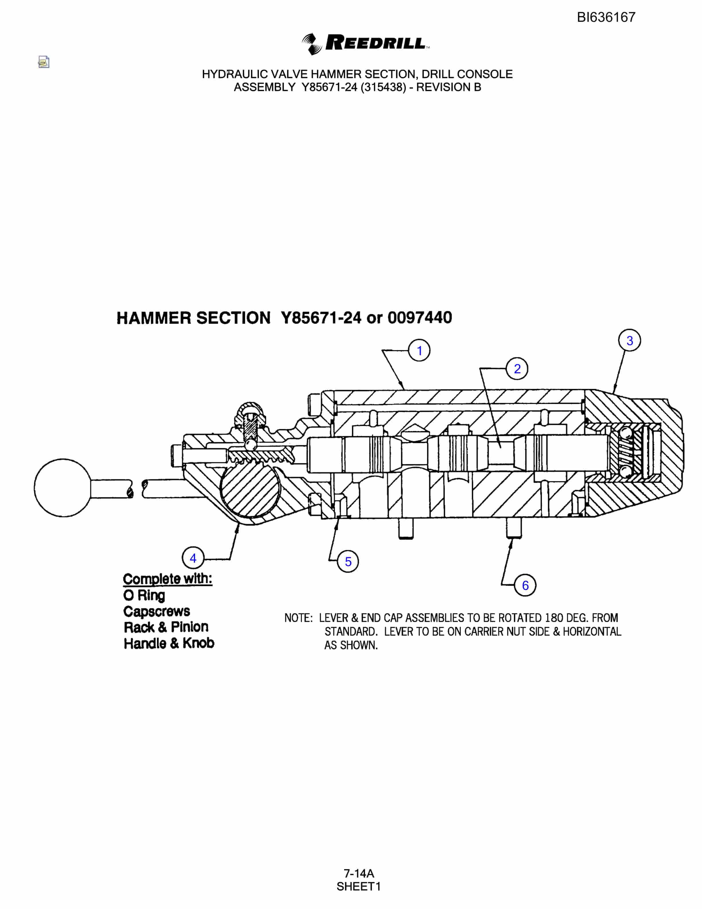 Bucyrus 345 Hydra-Trac Parts Catalog BI636167-4