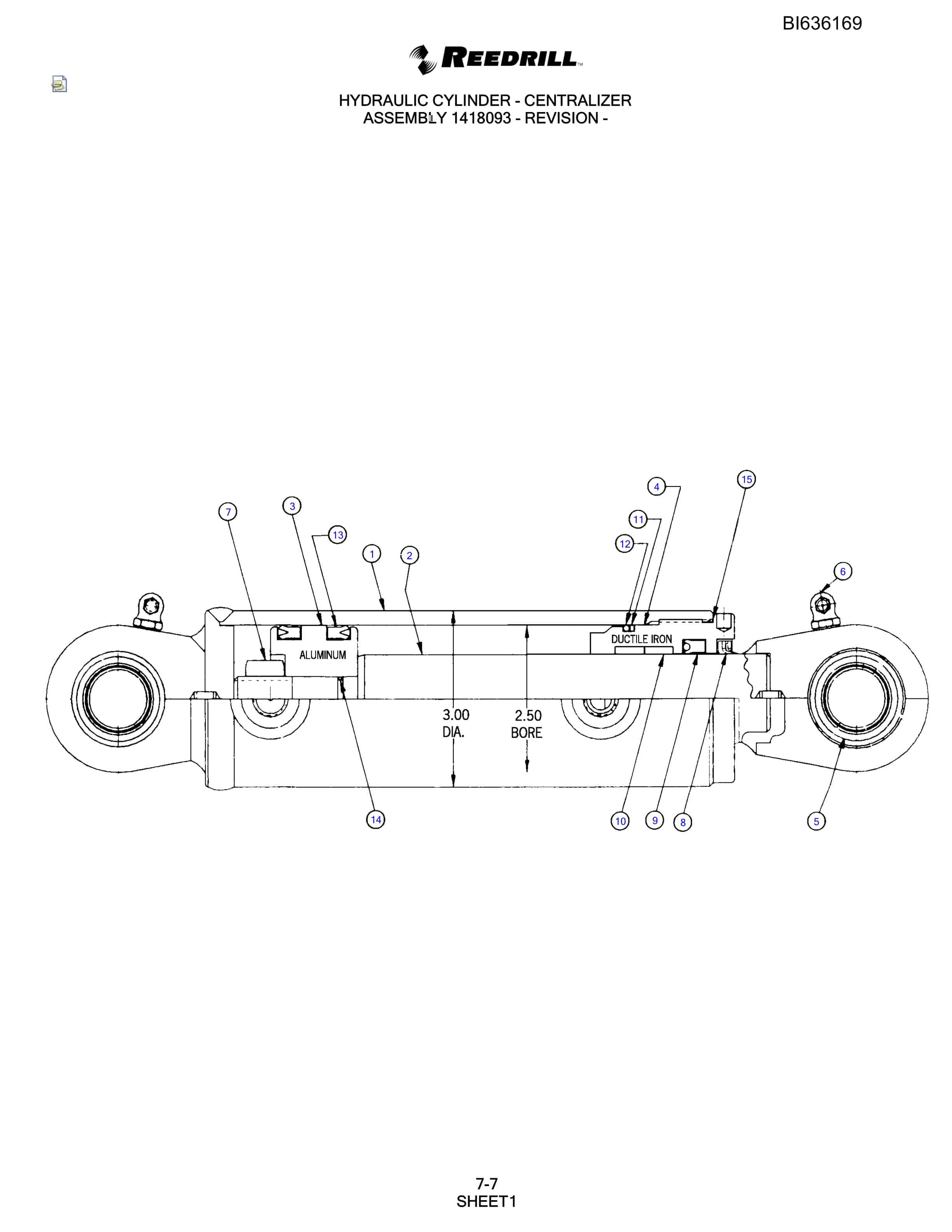 Bucyrus 345 Hydra-Trac Parts Catalog BI636169-3