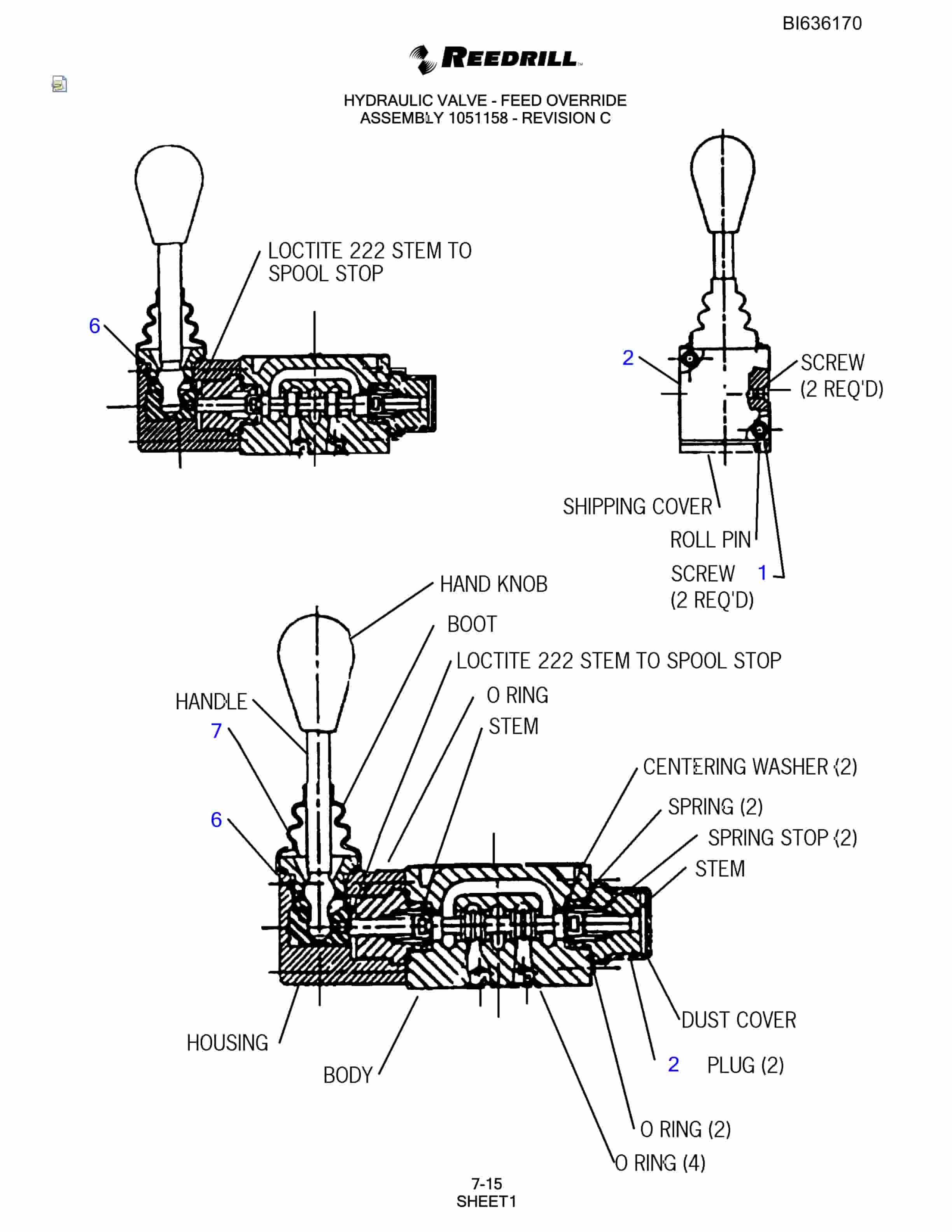 Bucyrus 345 Hydra-Trac Parts Catalog BI636170-5
