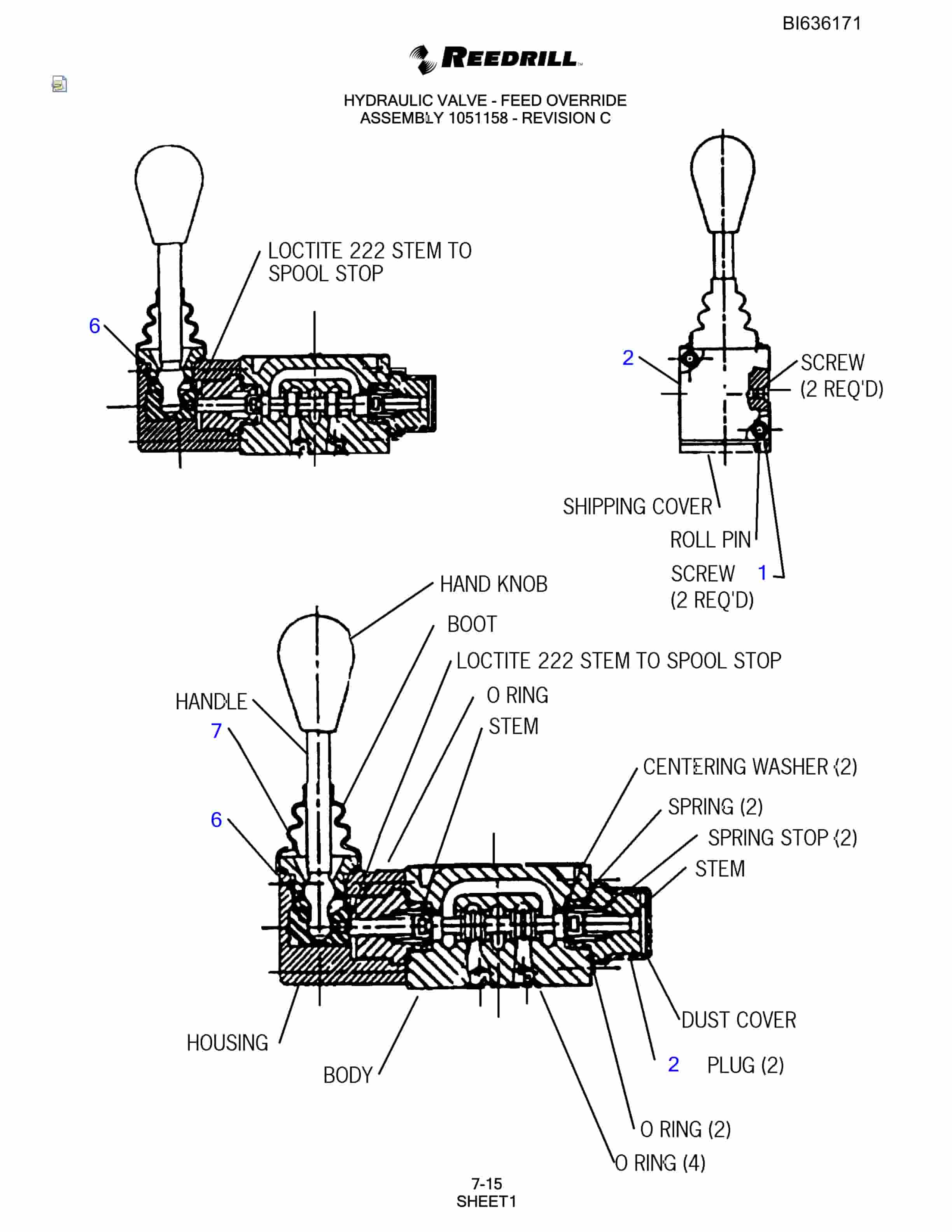Bucyrus 345 Hydra-Trac Parts Catalog BI636171-5