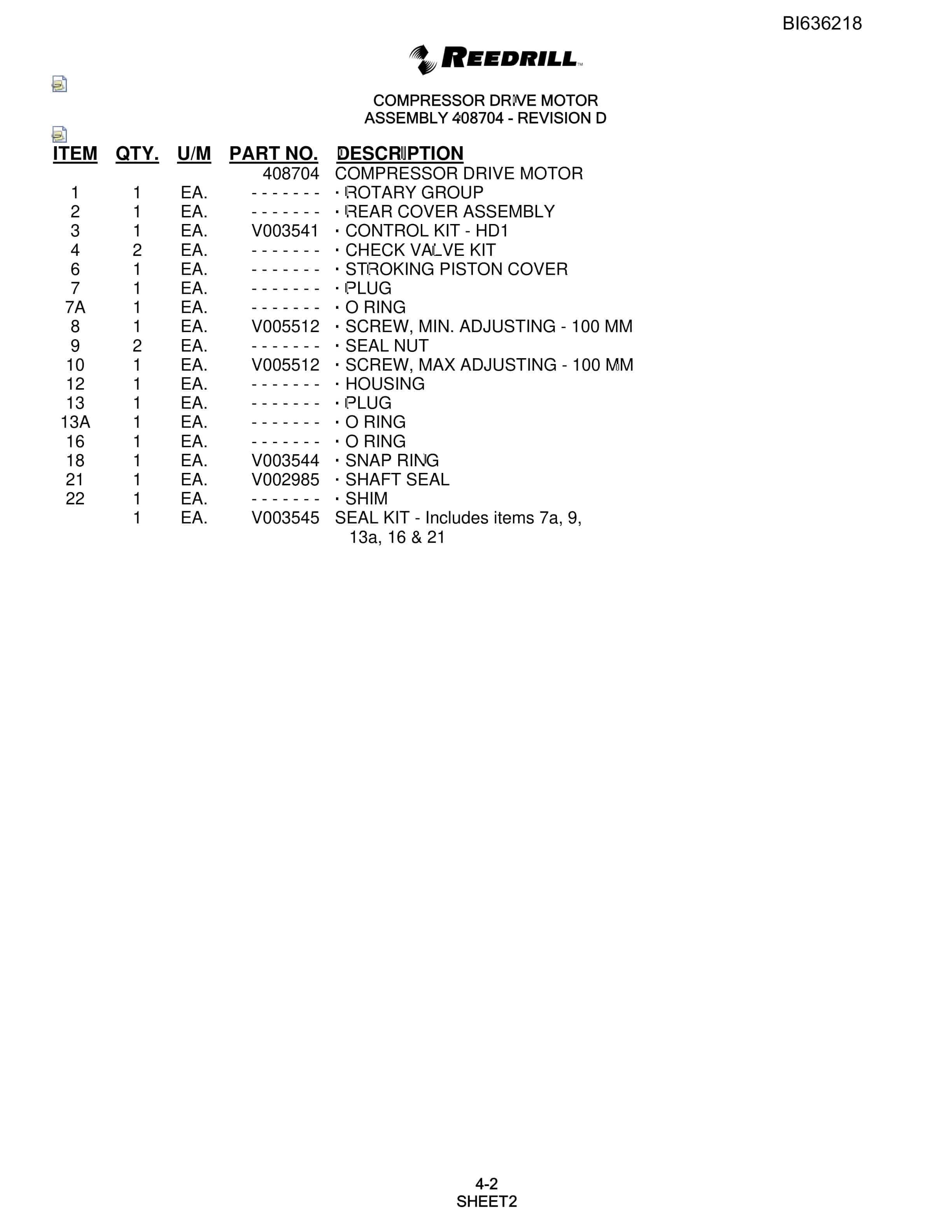 Bucyrus 345 Hydra-Trac Parts Catalog BI636218-2