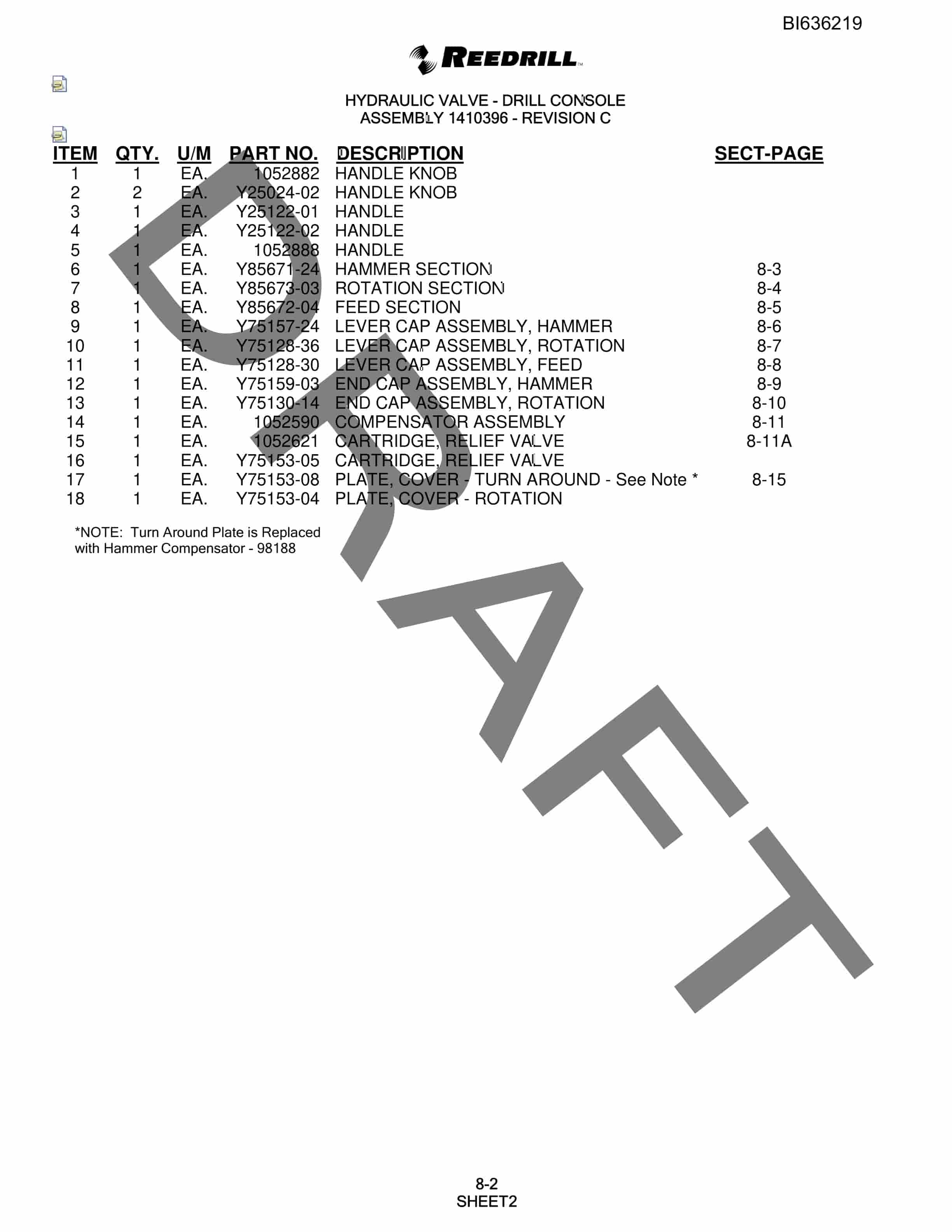 Bucyrus 345 Hydra-Trac Parts Catalog BI636219-4
