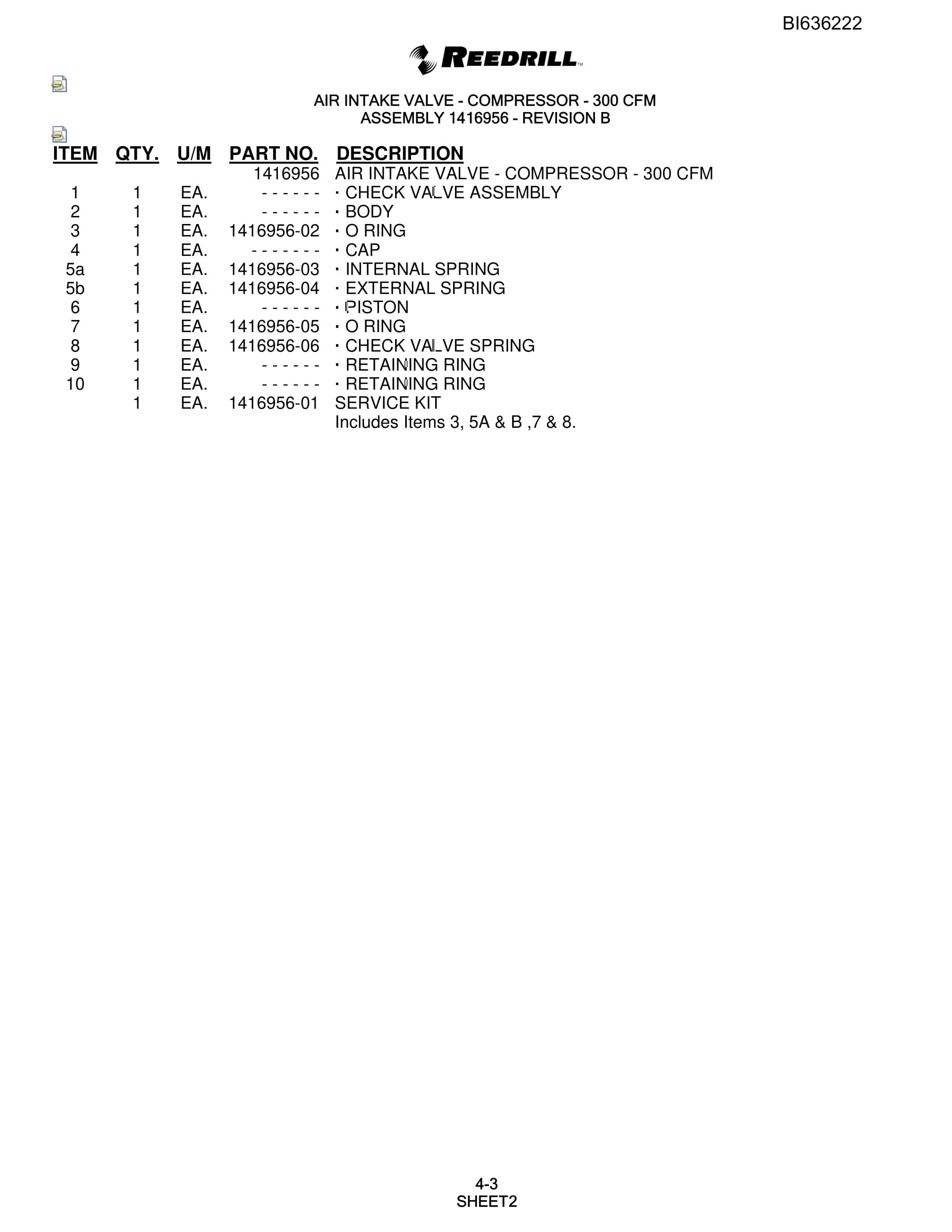 Bucyrus 345 Hydra-Trac Parts Catalog BI636222-2