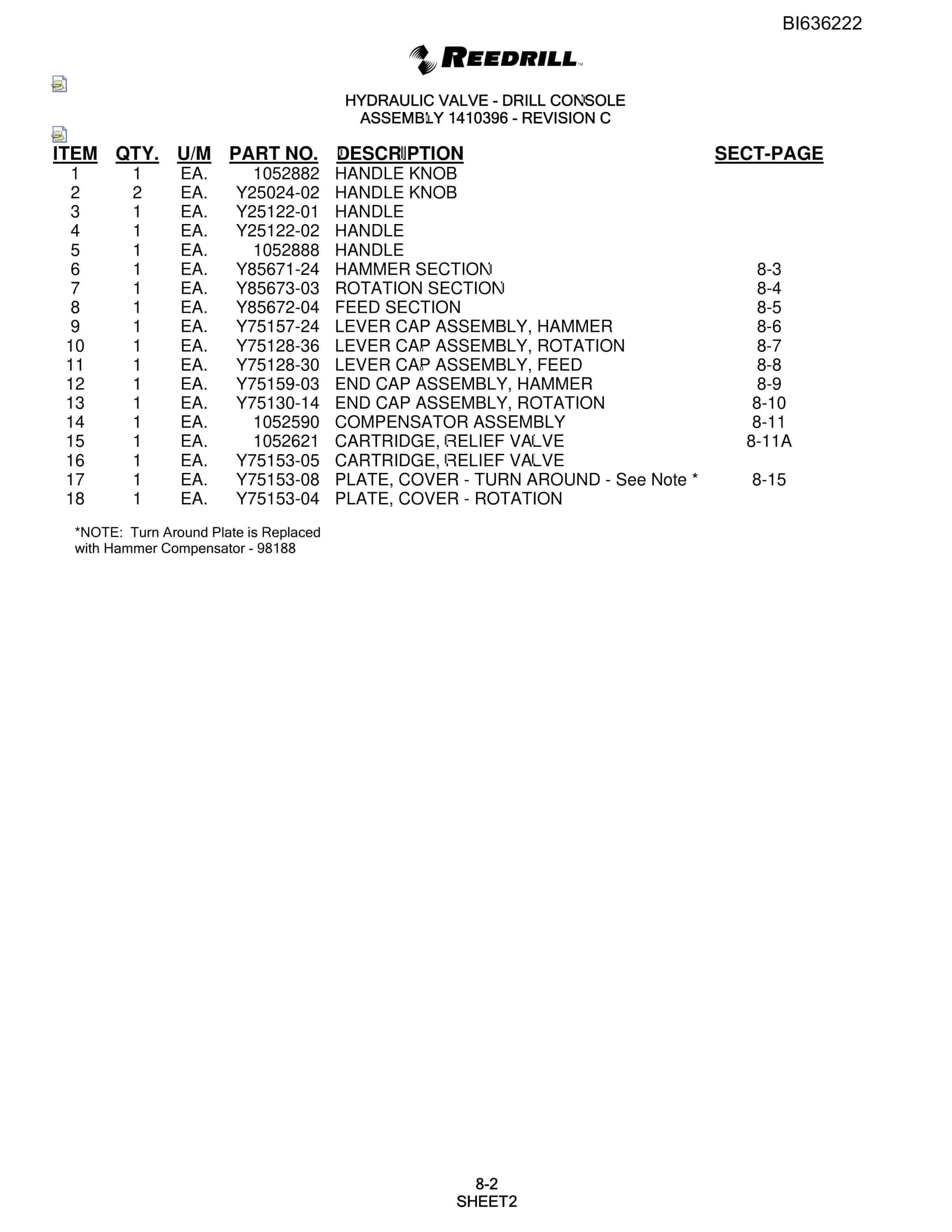 Bucyrus 345 Hydra-Trac Parts Catalog BI636222-4