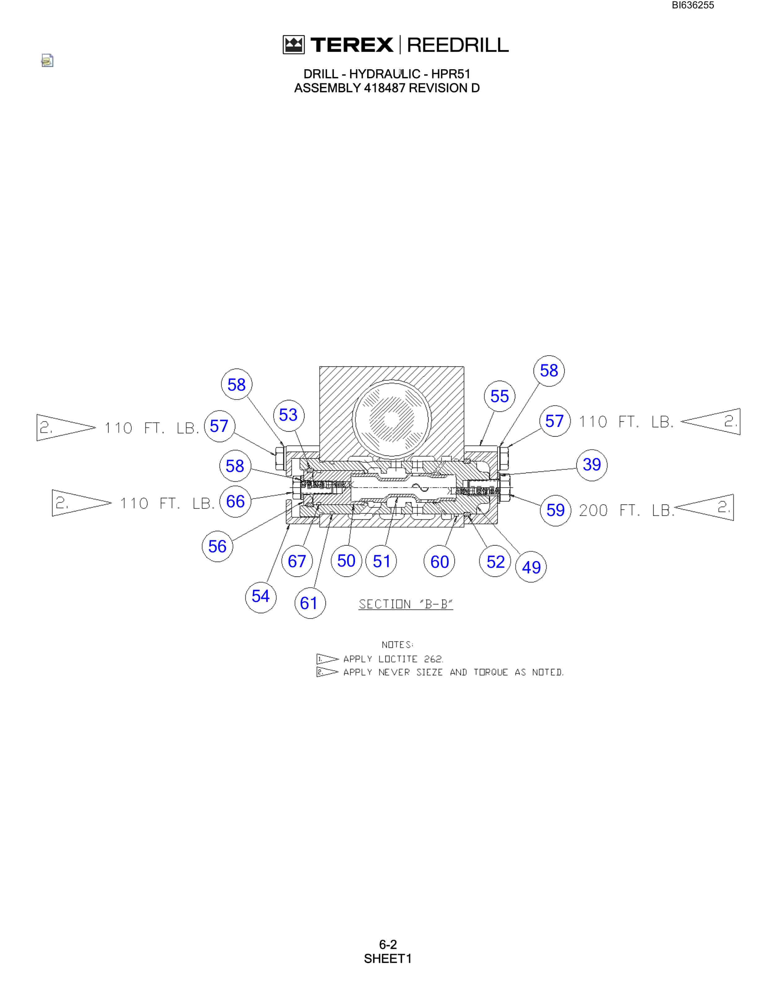 Bucyrus 345 Hydra-Trac Parts Catalog BI636255-2