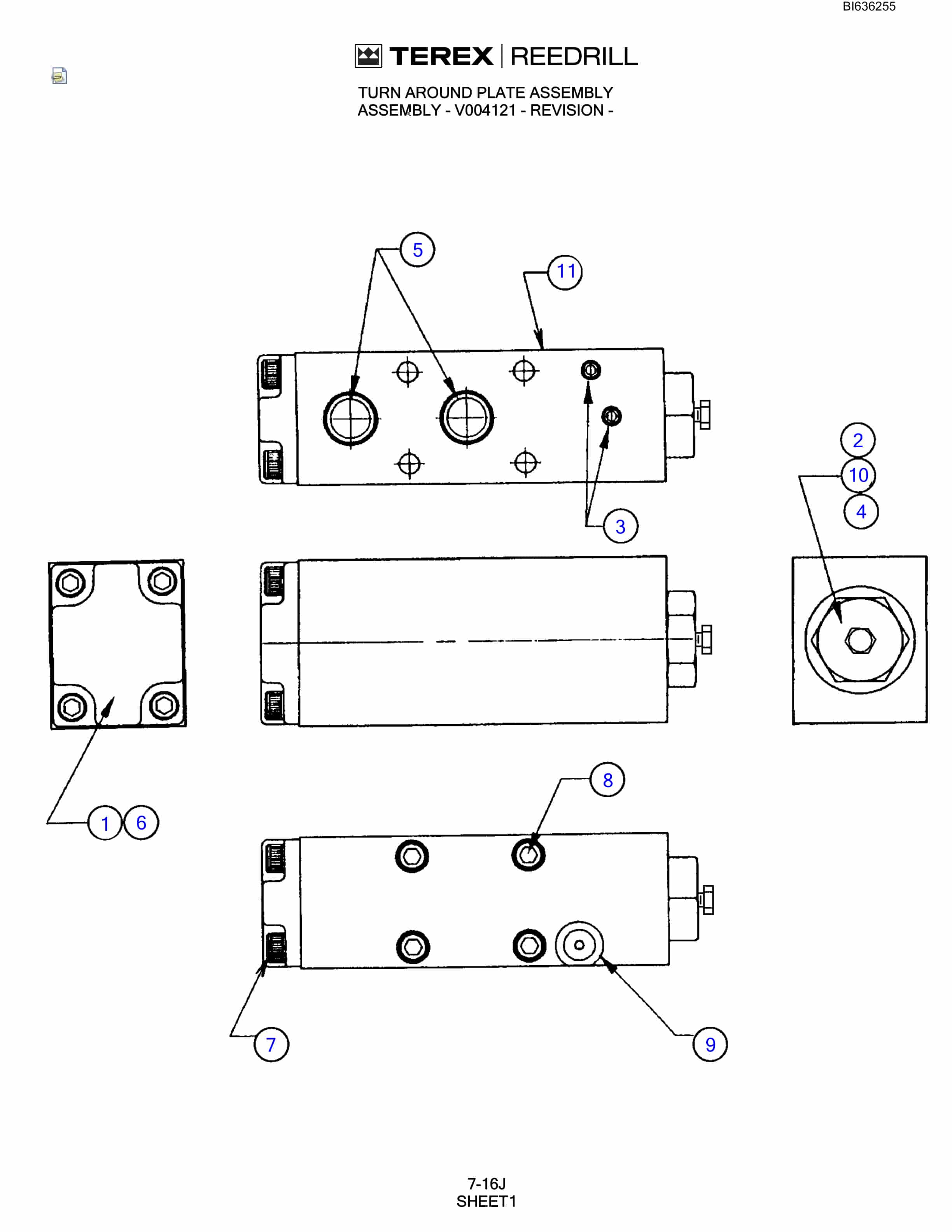 Bucyrus 345 Hydra-Trac Parts Catalog BI636255-4