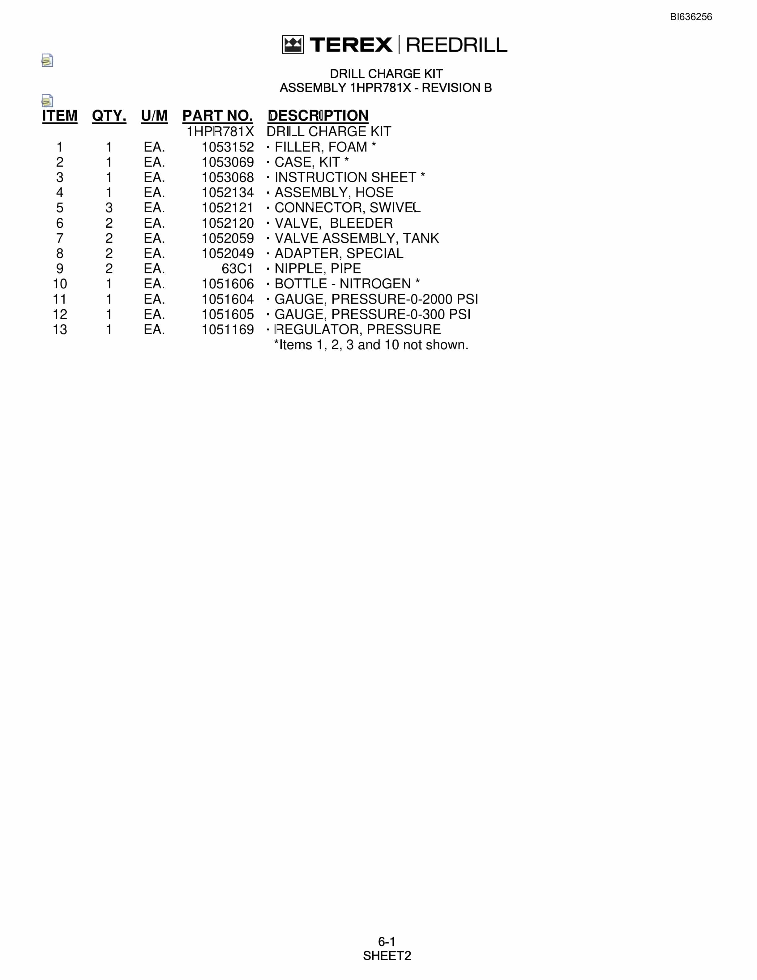 Bucyrus 345 Hydra-Trac Parts Catalog BI636256-2