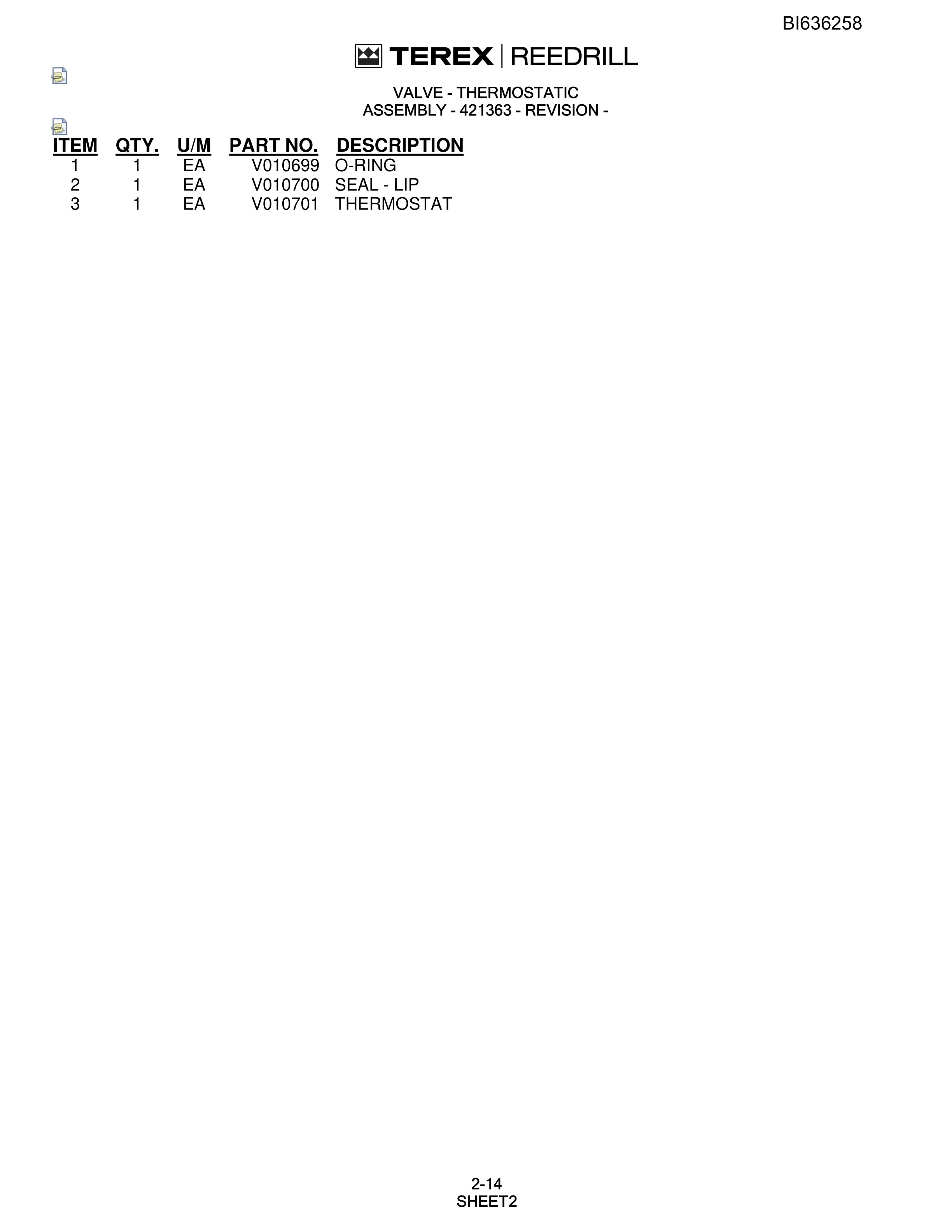 Bucyrus 345 Hydra-Trac Parts Catalog BI636258-2