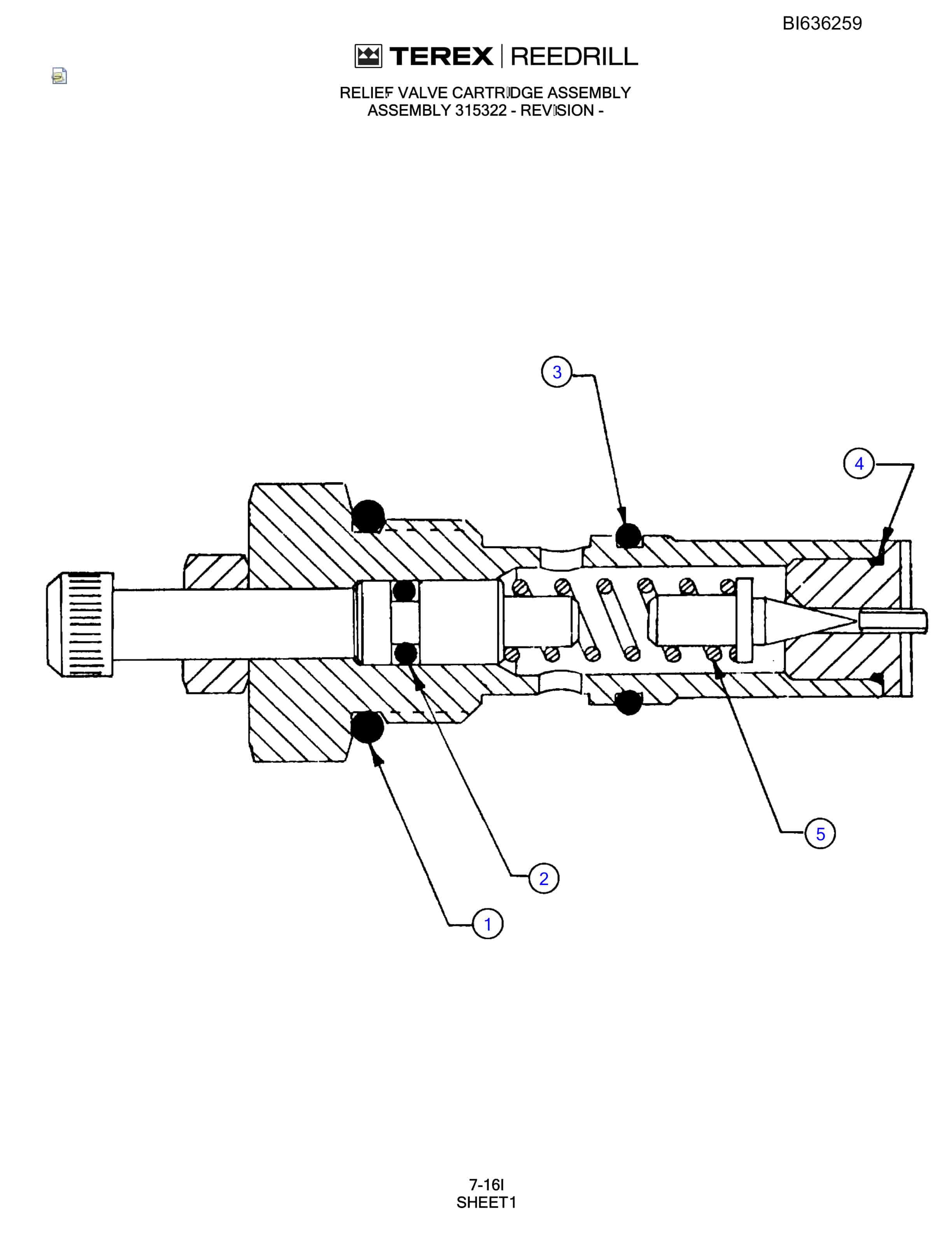 Bucyrus 345 Hydra-Trac Parts Catalog BI636259-4
