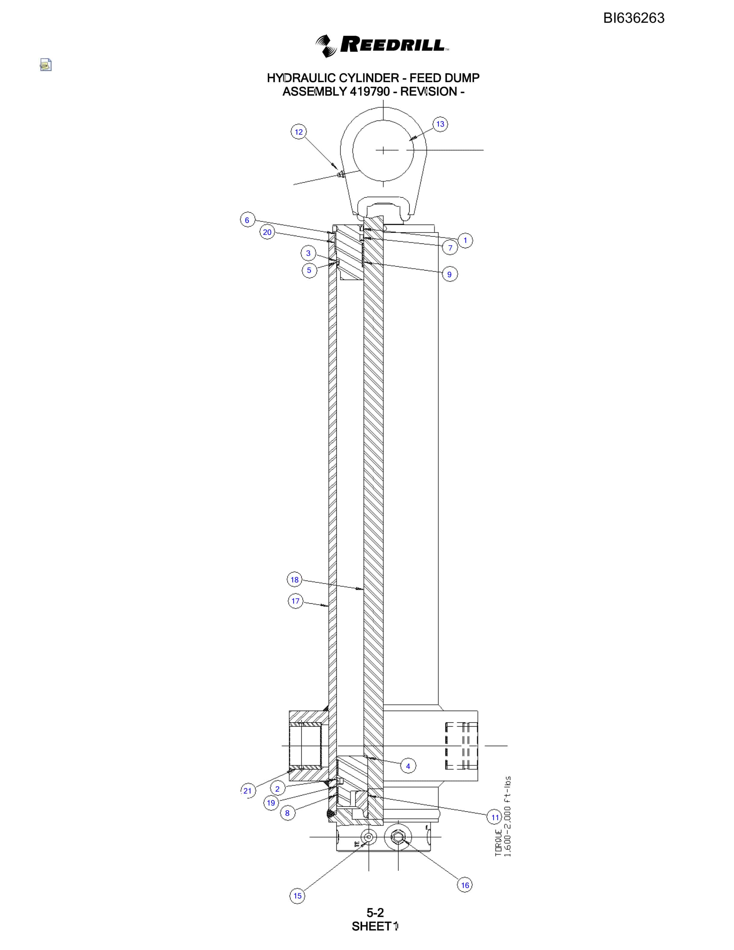 Bucyrus 345 Hydra-Trac Parts Catalog BI636263-2