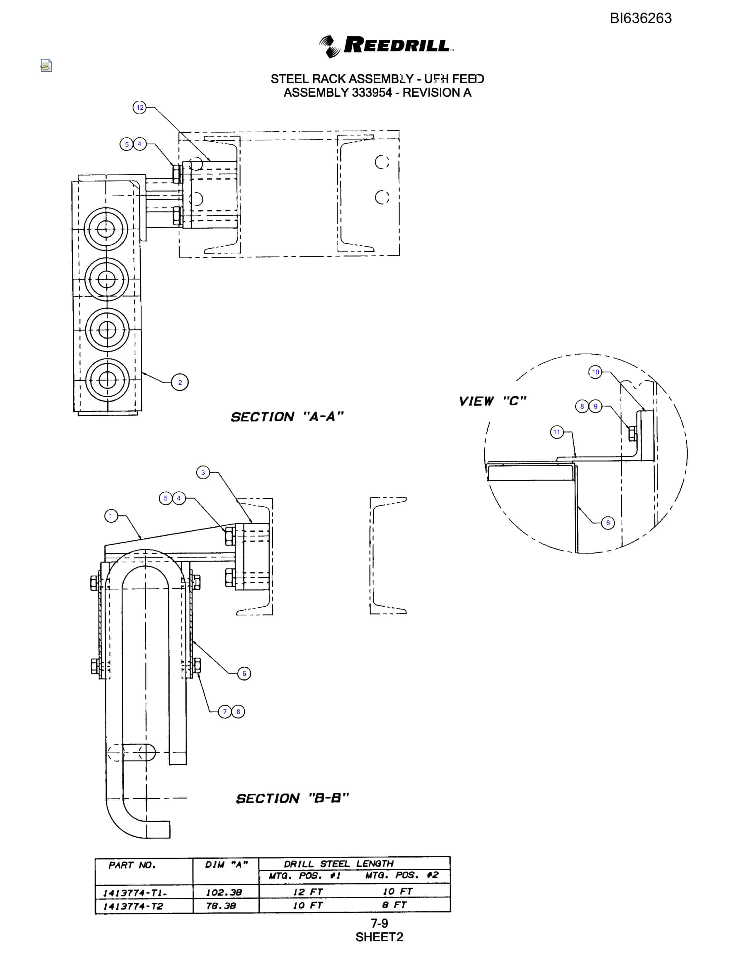 Bucyrus 345 Hydra-Trac Parts Catalog BI636263-3