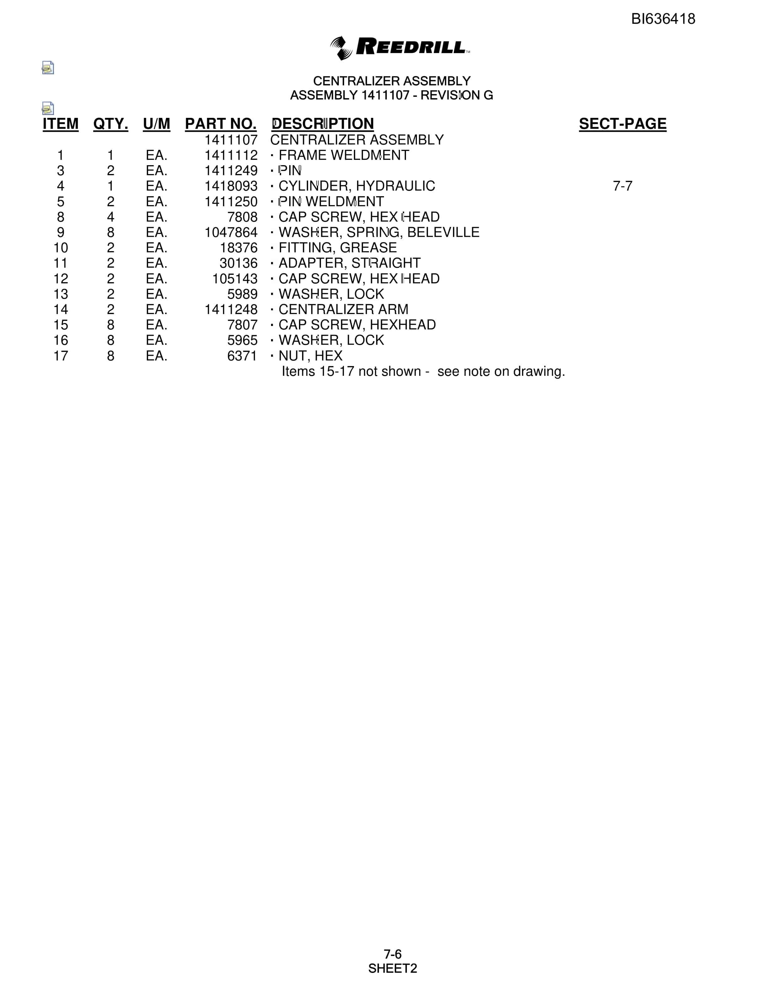 Bucyrus 345 Hydra-Trac Parts Catalog BI636418-3