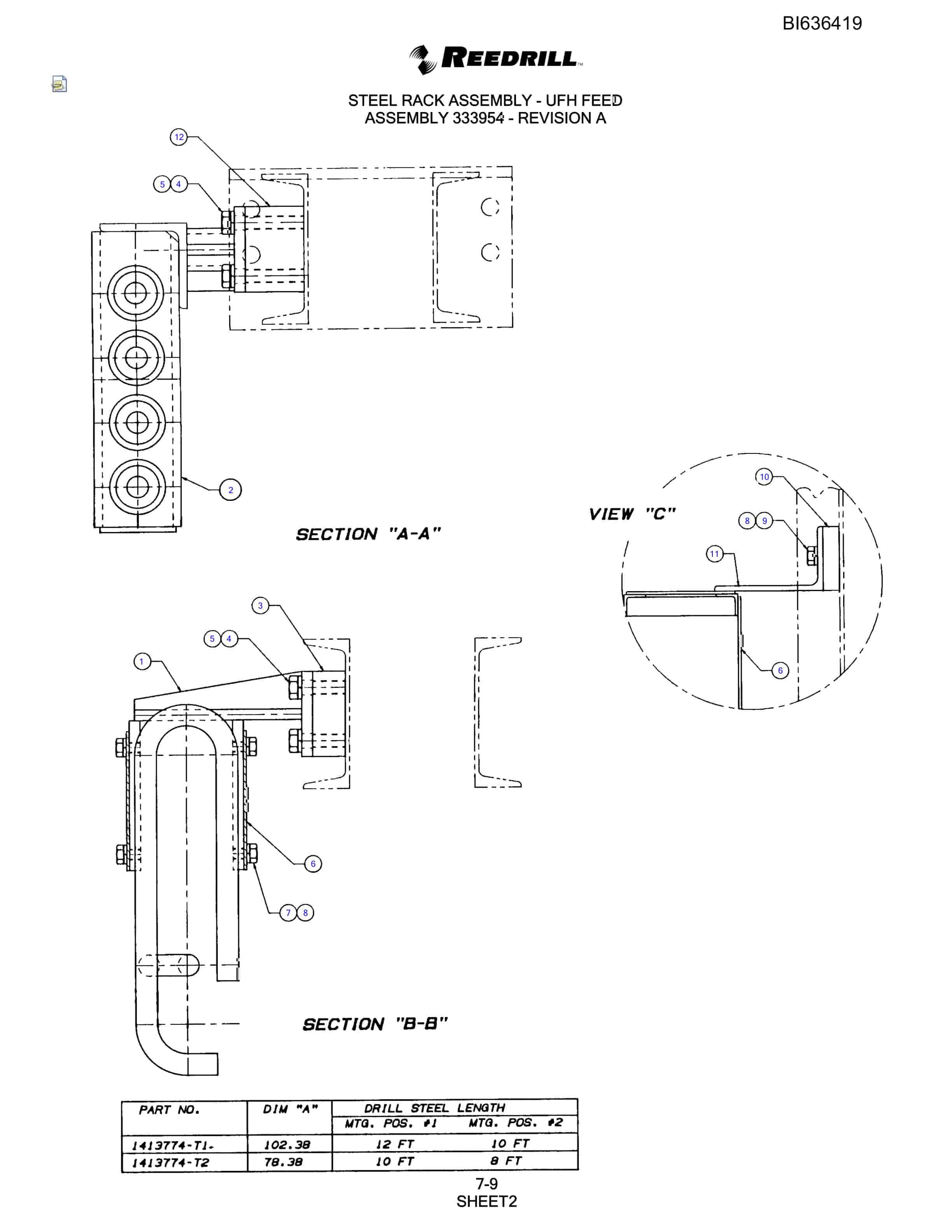 Bucyrus 345 Hydra-Trac Parts Catalog BI636419-3