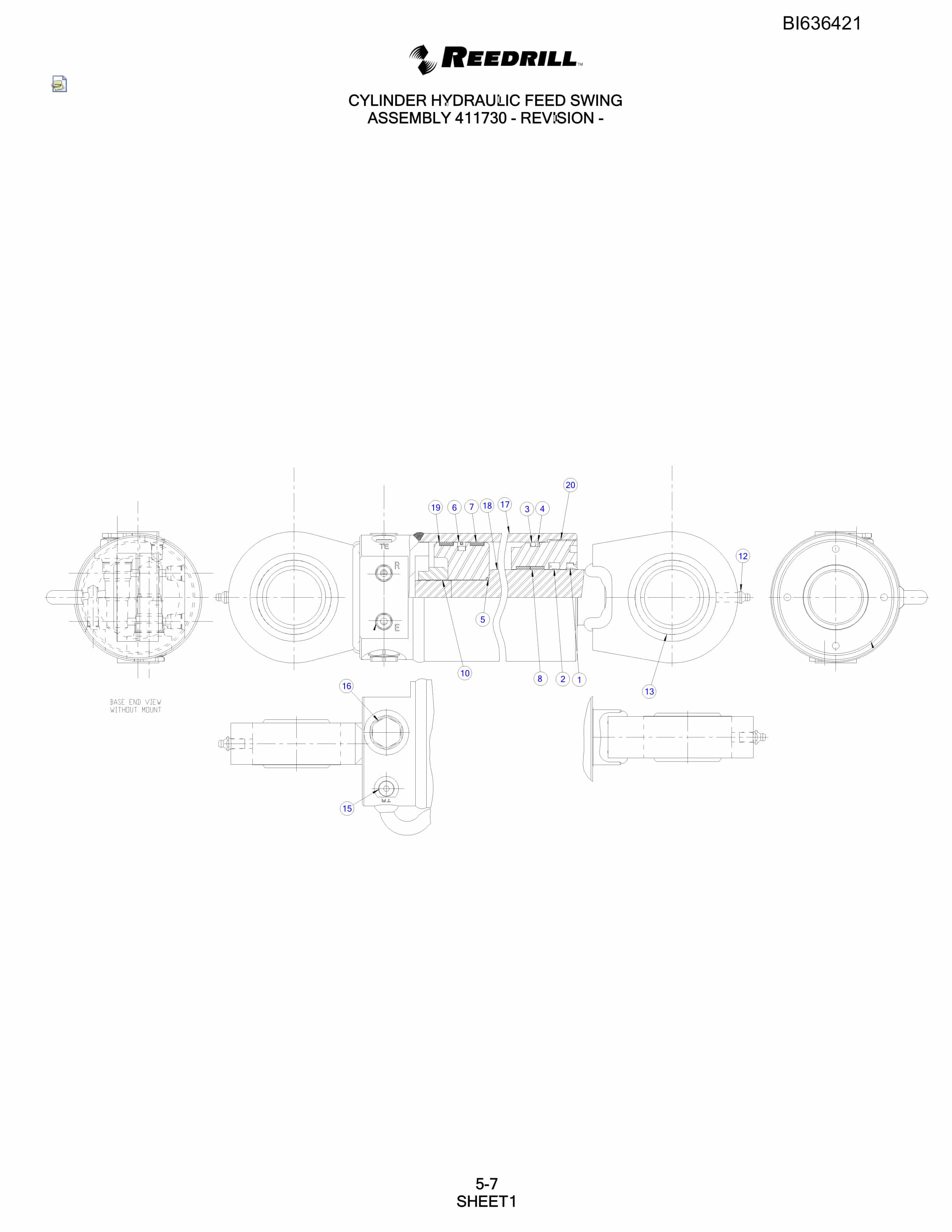Bucyrus 345 Hydra-Trac Parts Catalog BI636421-2