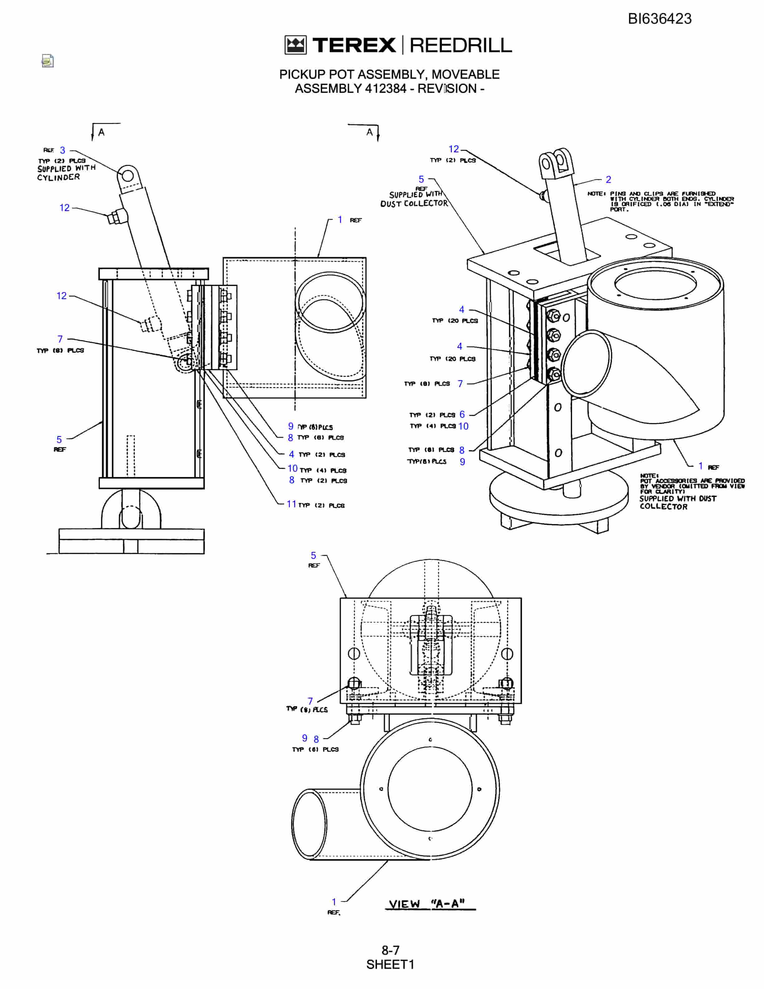 Bucyrus 345 Hydra-Trac Parts Catalog BI636423-5