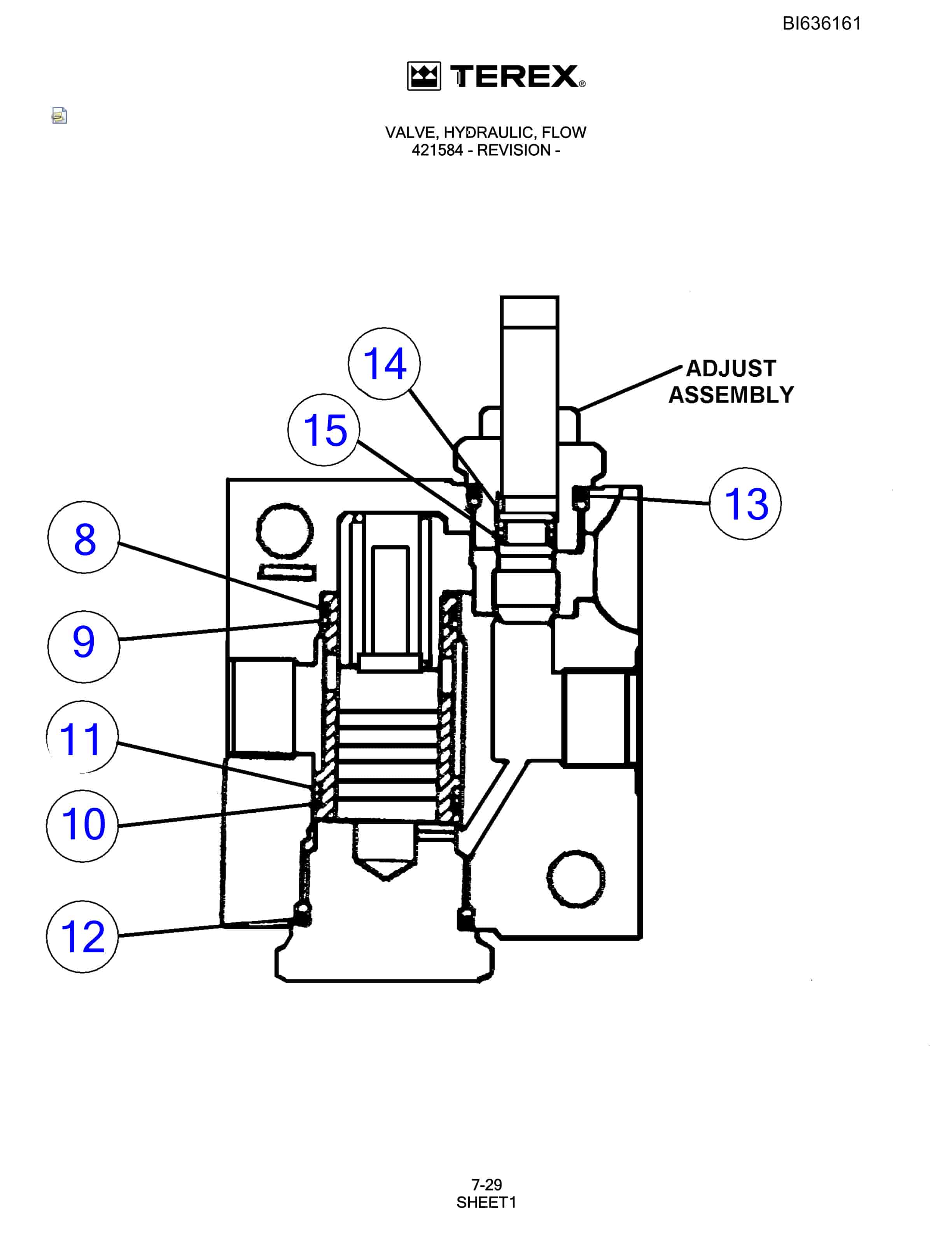 Bucyrus 345S Hydraulic Track Drill Parts Catalog BI636161-4