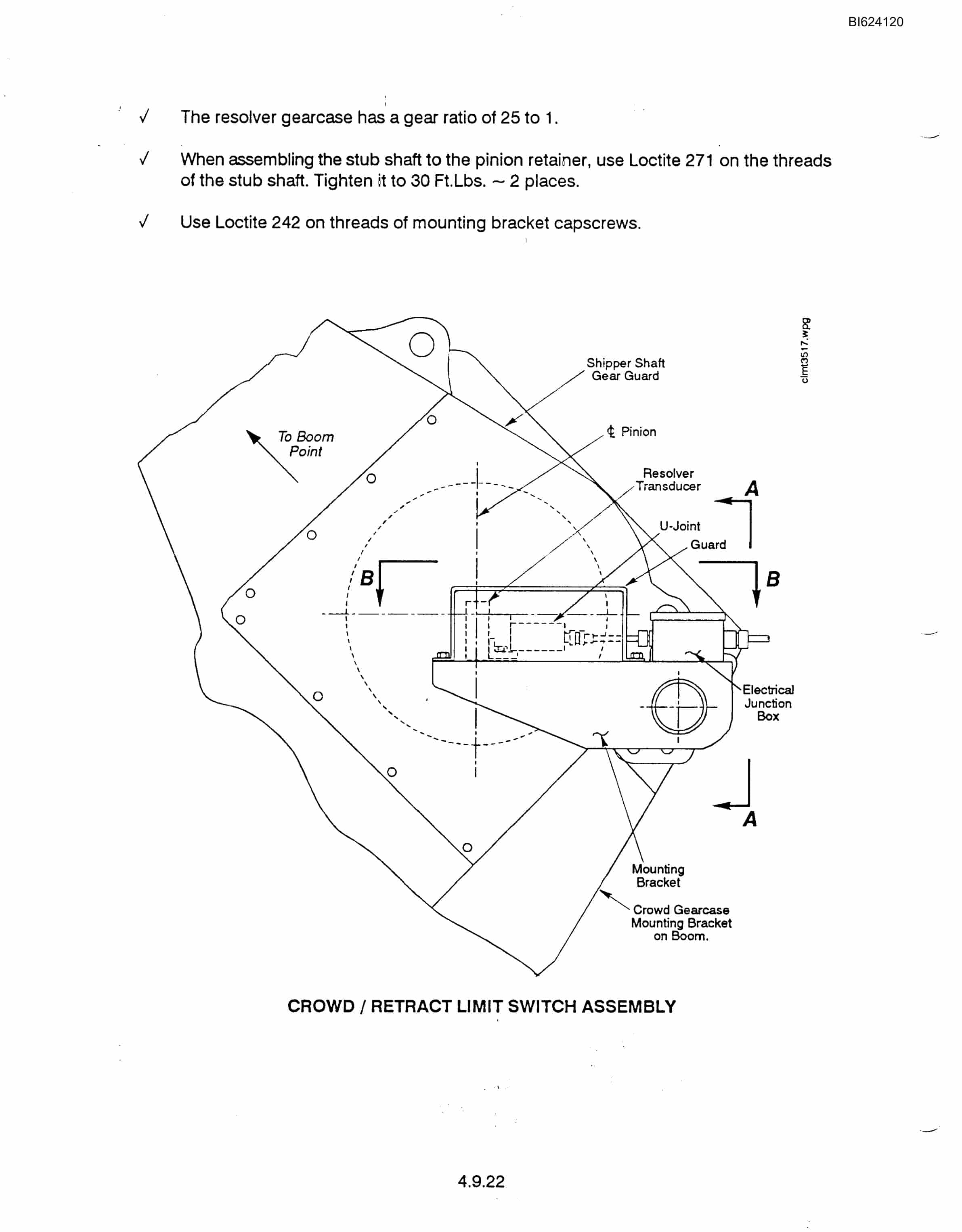 Bucyrus 351M Mining Shovel Technical Manual BI624120-2