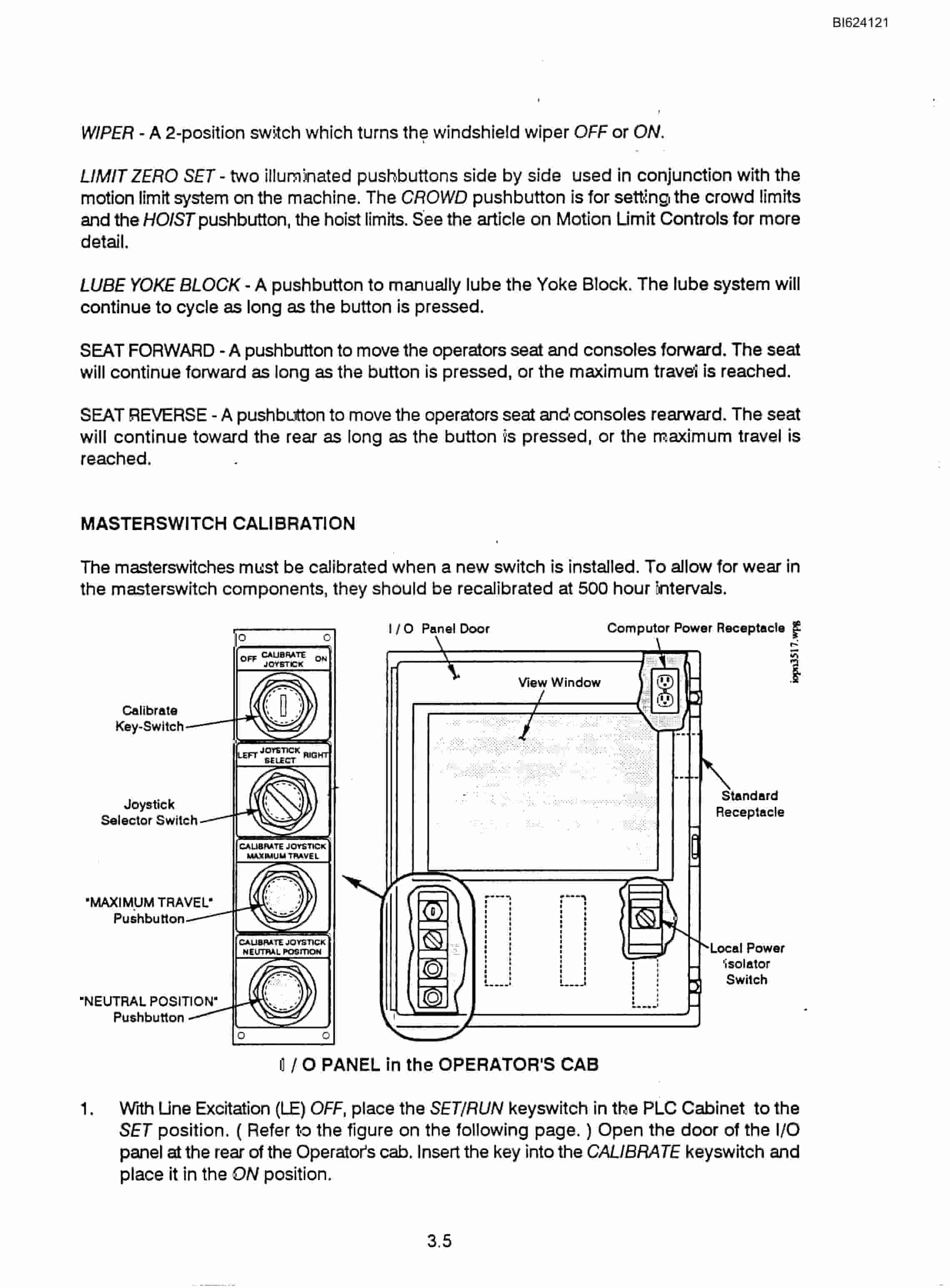 Bucyrus 351M Mining Shovel Technical Manual BI624121-2