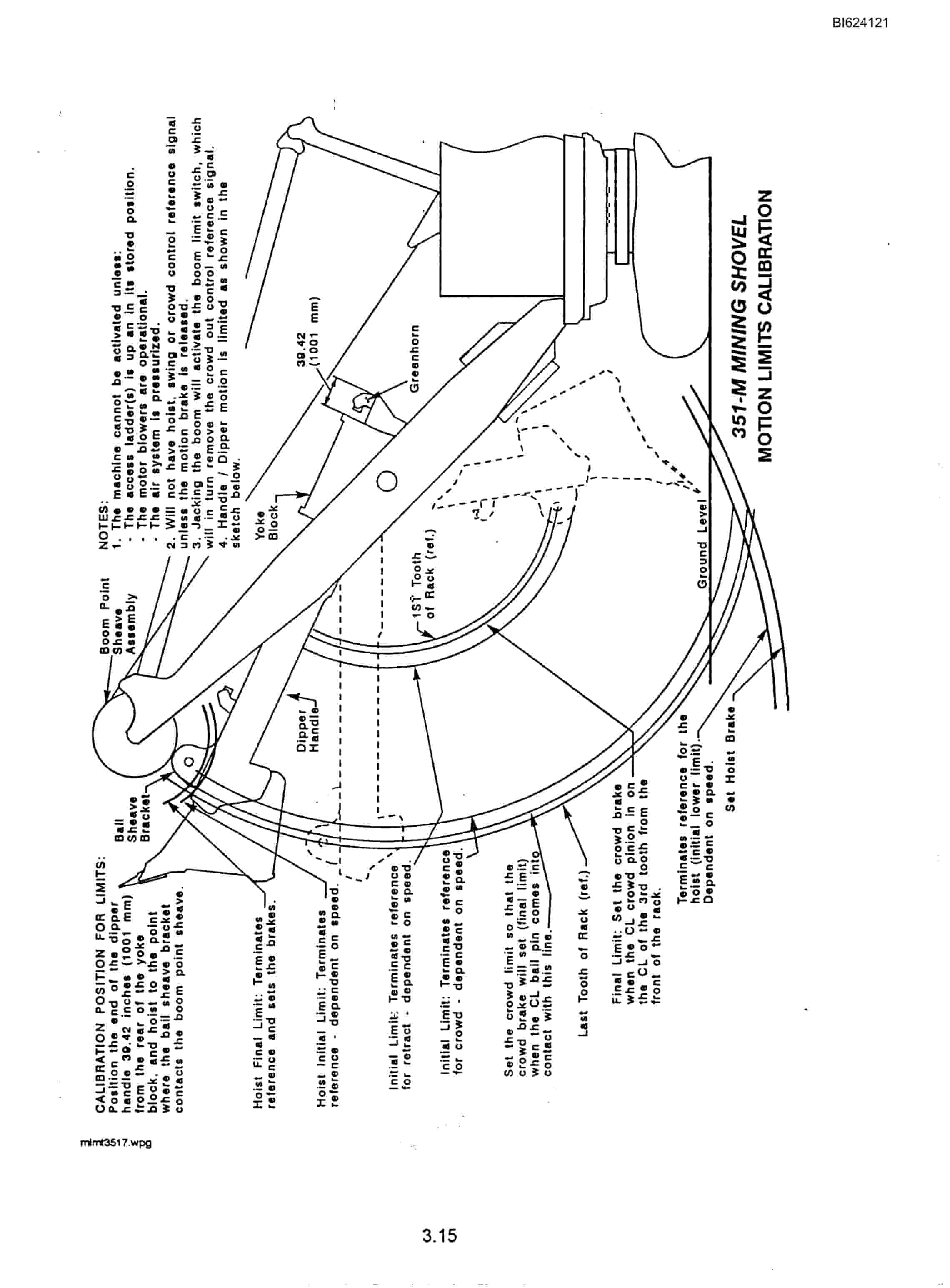 Bucyrus 351M Mining Shovel Technical Manual BI624121-3