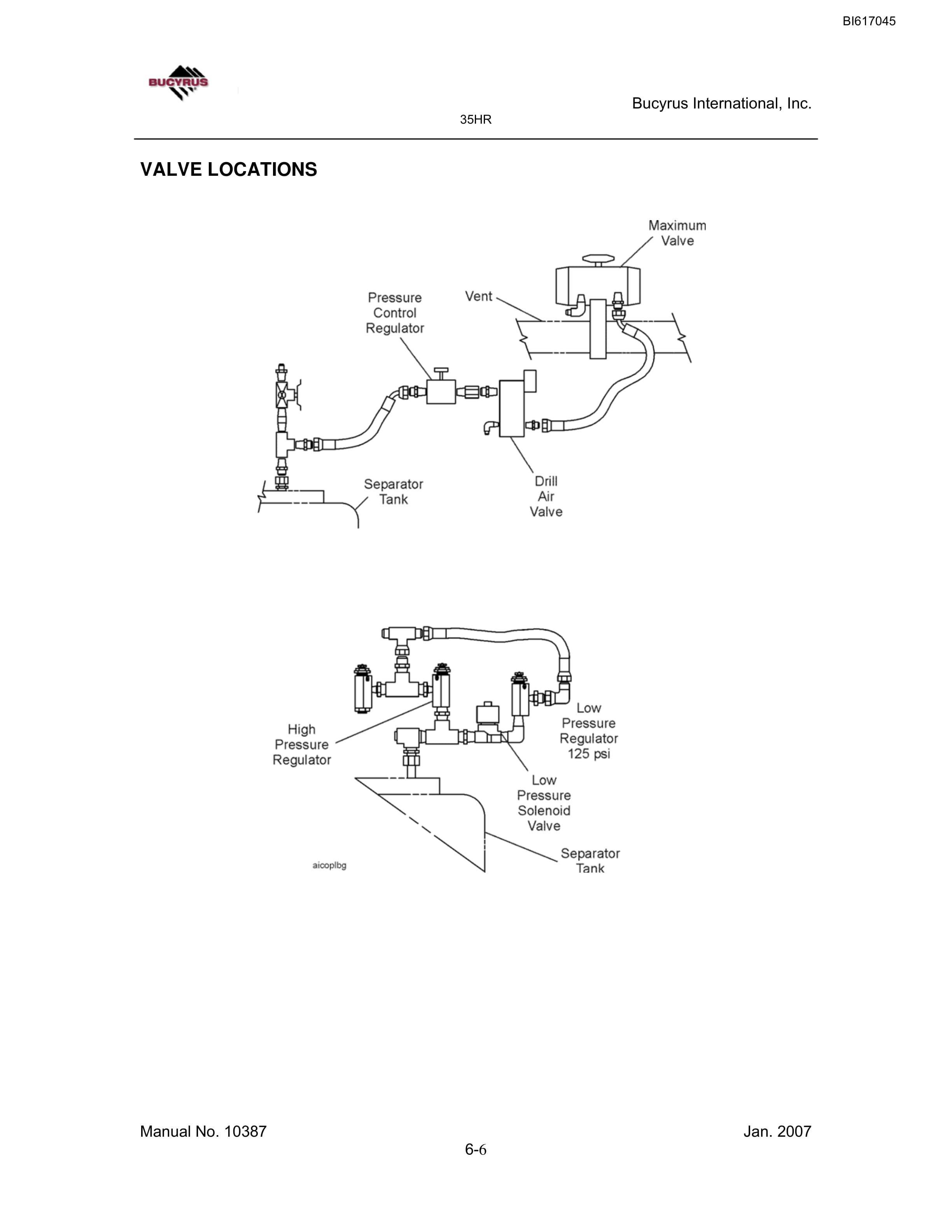 Bucyrus 35HR Blast Hole Drill Maintenance And Operation Manual BI617045-5